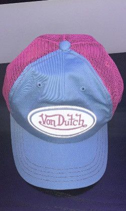 Von Dutch Reflective Originals New Blue And Pink Trucker display picture 3