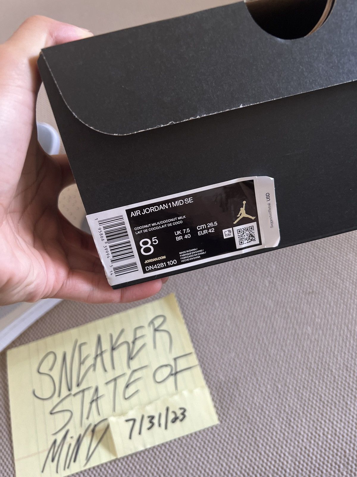 Jordan Brand × Nike BRAND NEW JORDAN 1 COCONUT MILK SIZE: 8.5 FAST SHIPPING Size US 8.5 / EU 41-42 - 7 Thumbnail