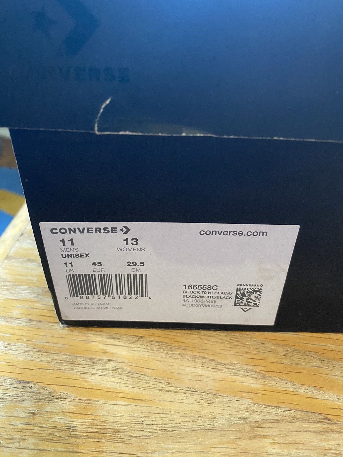 Converse × Joshua Vides Converse Joshua Vides Black Chuck Taylor All-Star 70 High Size US 11 / EU 44 - 13 Thumbnail