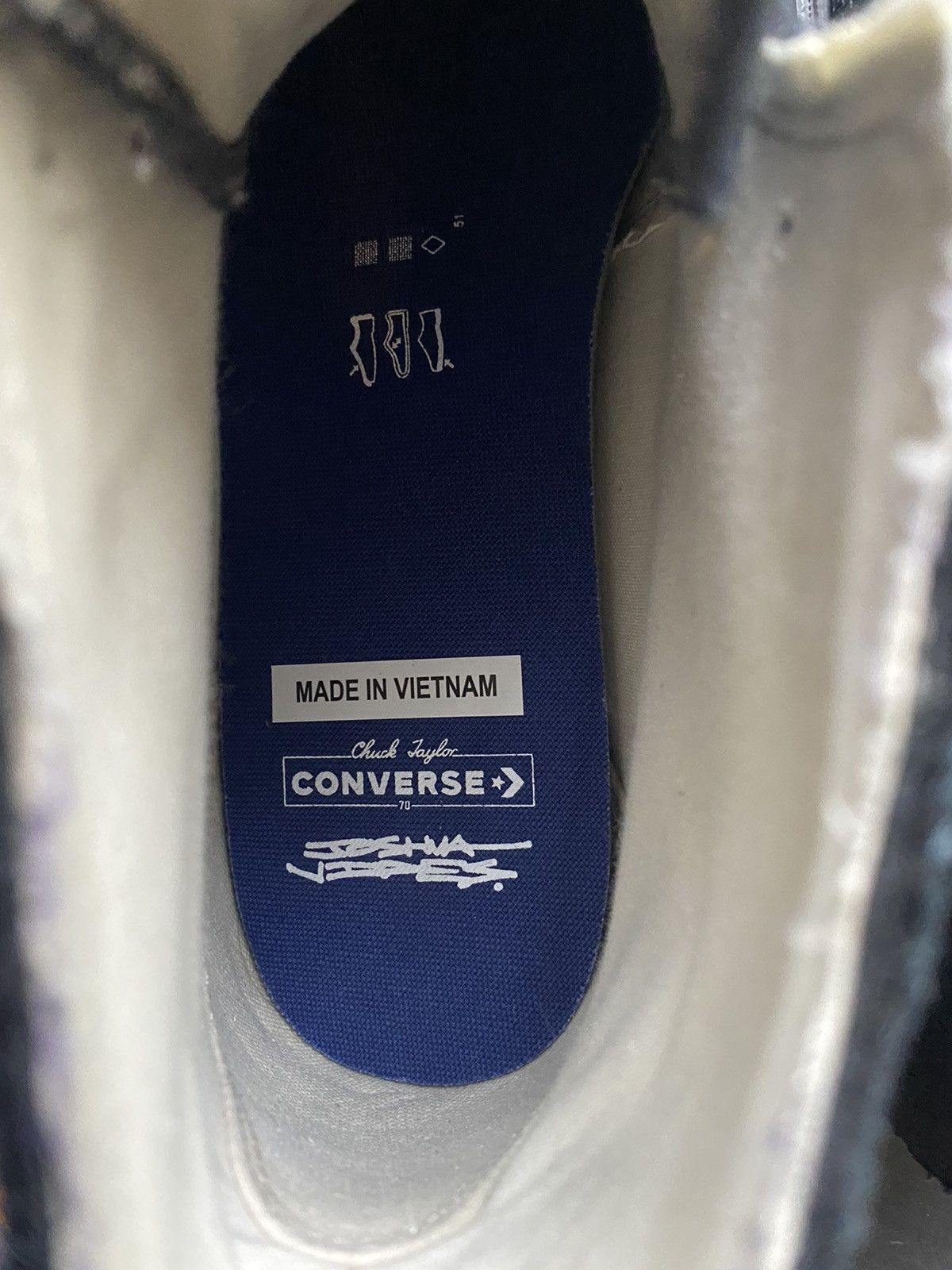 Converse × Joshua Vides Converse Joshua Vides Black Chuck Taylor All-Star 70 High Size US 11 / EU 44 - 11 Thumbnail