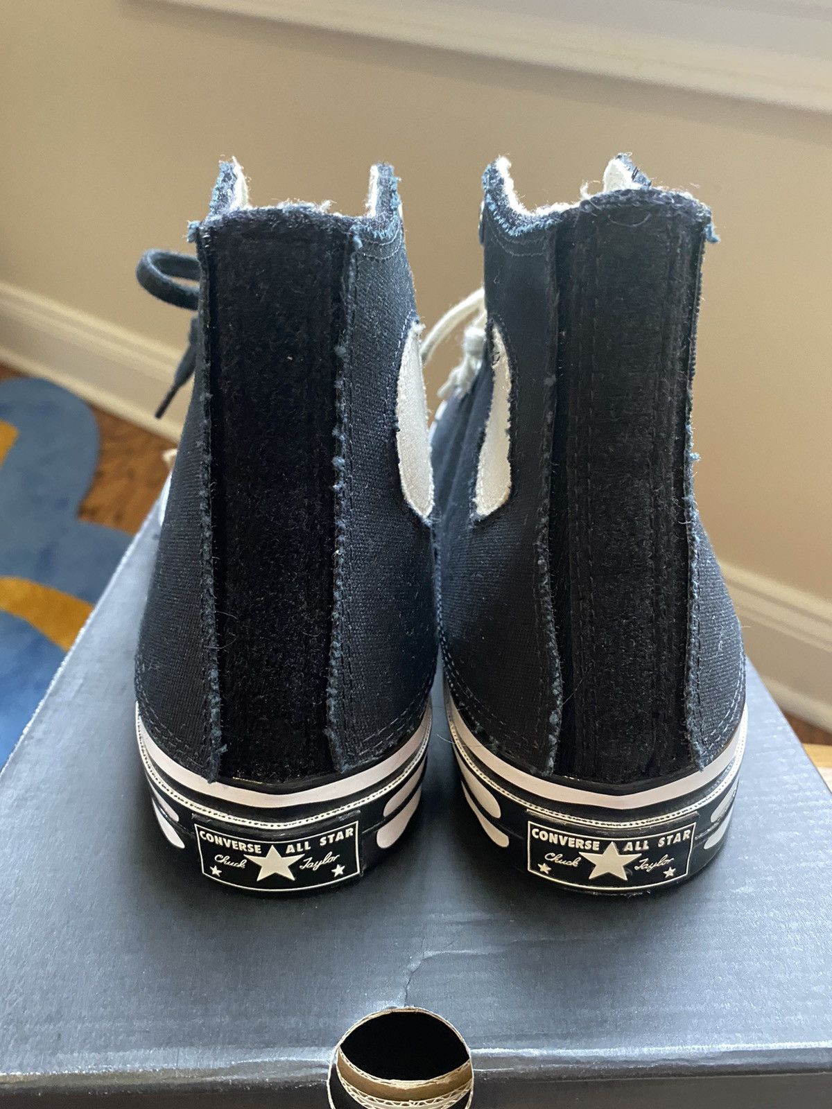 Converse × Joshua Vides Converse Joshua Vides Black Chuck Taylor All-Star 70 High Size US 11 / EU 44 - 7 Thumbnail