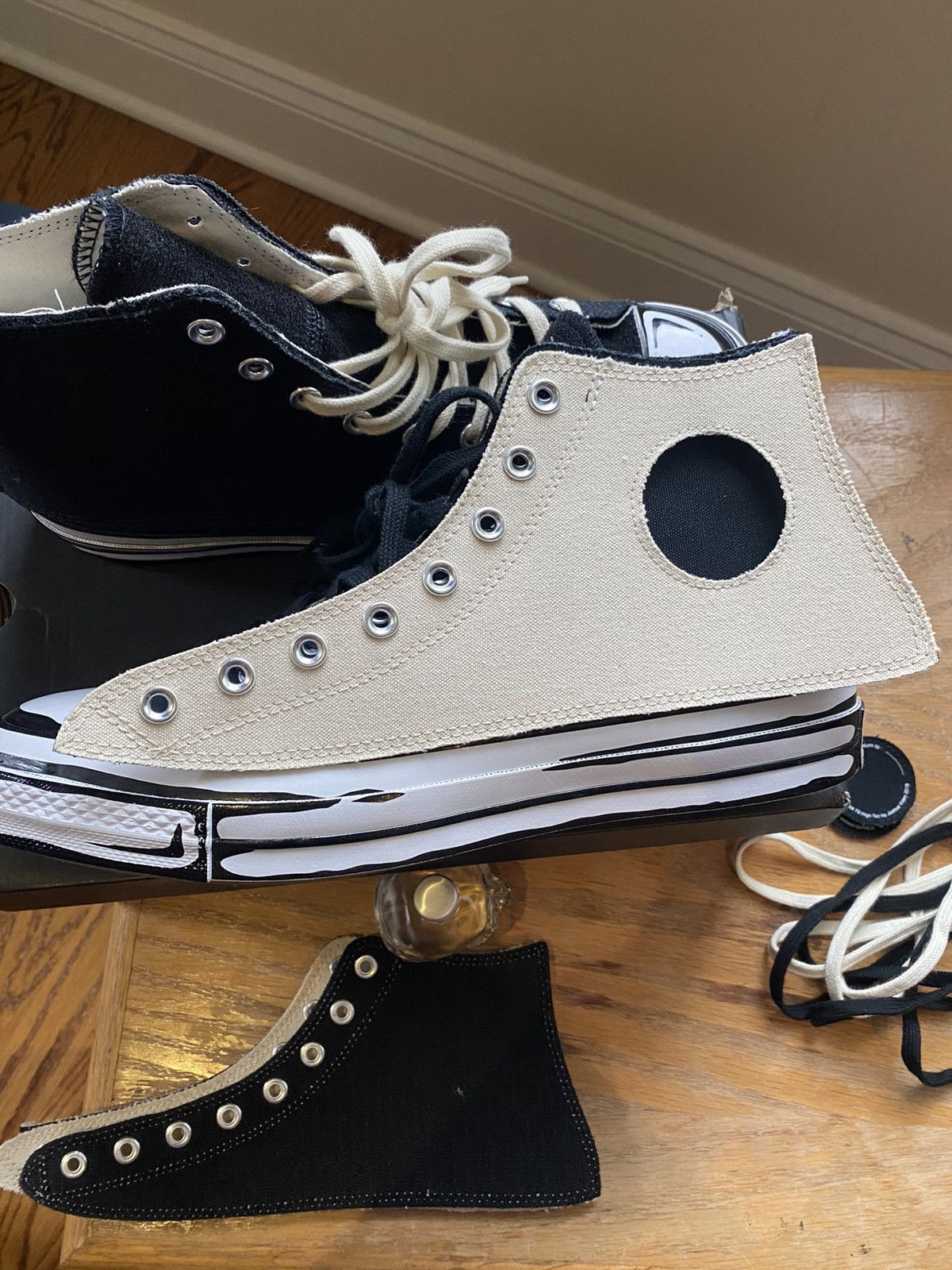 Converse × Joshua Vides Converse Joshua Vides Black Chuck Taylor All-Star 70 High Size US 11 / EU 44 - 5 Thumbnail