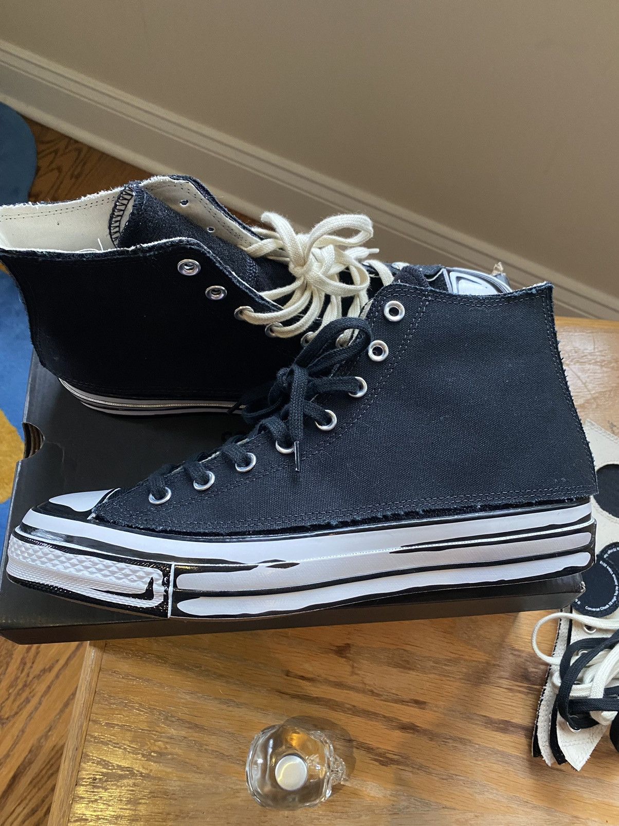Converse × Joshua Vides Converse Joshua Vides Black Chuck Taylor All-Star 70 High Size US 11 / EU 44 - 4 Thumbnail