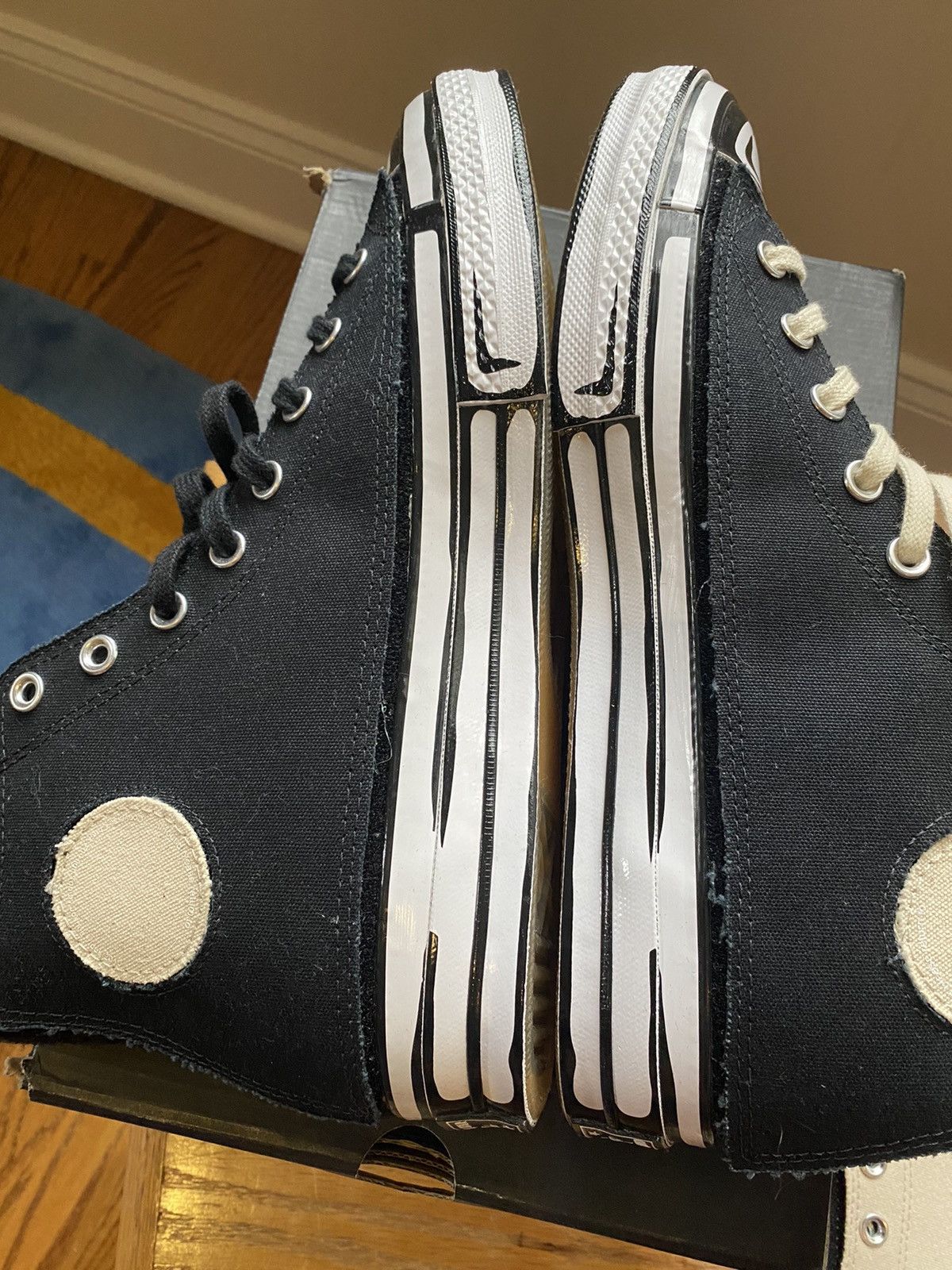 Converse × Joshua Vides Converse Joshua Vides Black Chuck Taylor All-Star 70 High Size US 11 / EU 44 - 8 Thumbnail