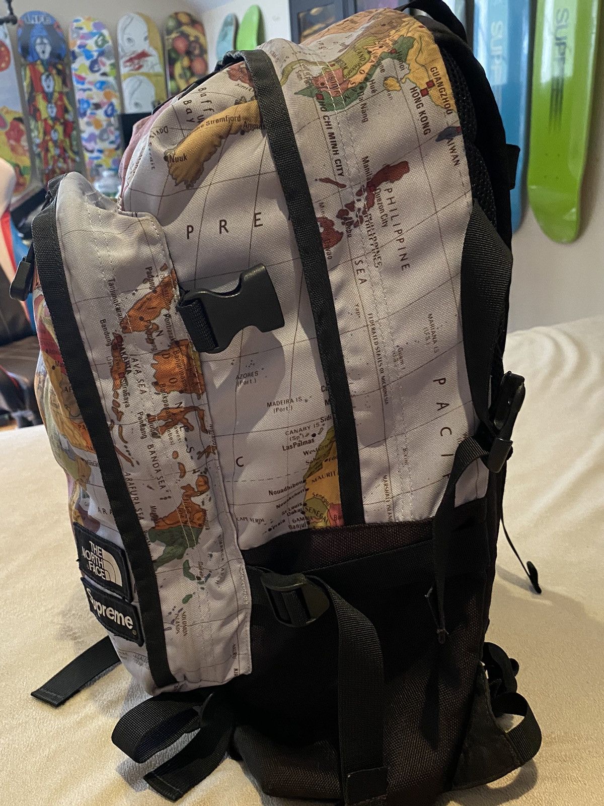 Supreme × The North Face Supreme The North Face Expedition Maps Backpack Rare Size ONE SIZE - 4 Thumbnail