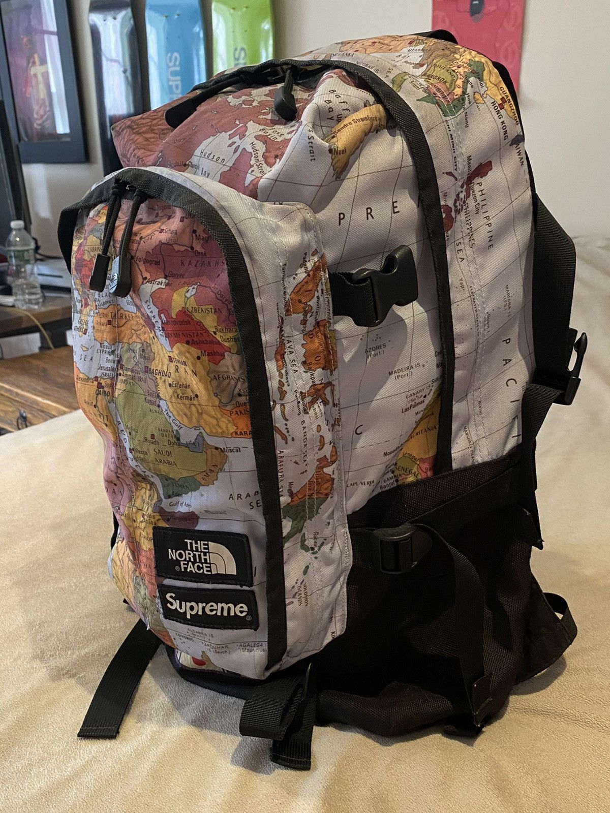 Supreme × The North Face Supreme The North Face Expedition Maps Backpack Rare Size ONE SIZE - 3 Thumbnail