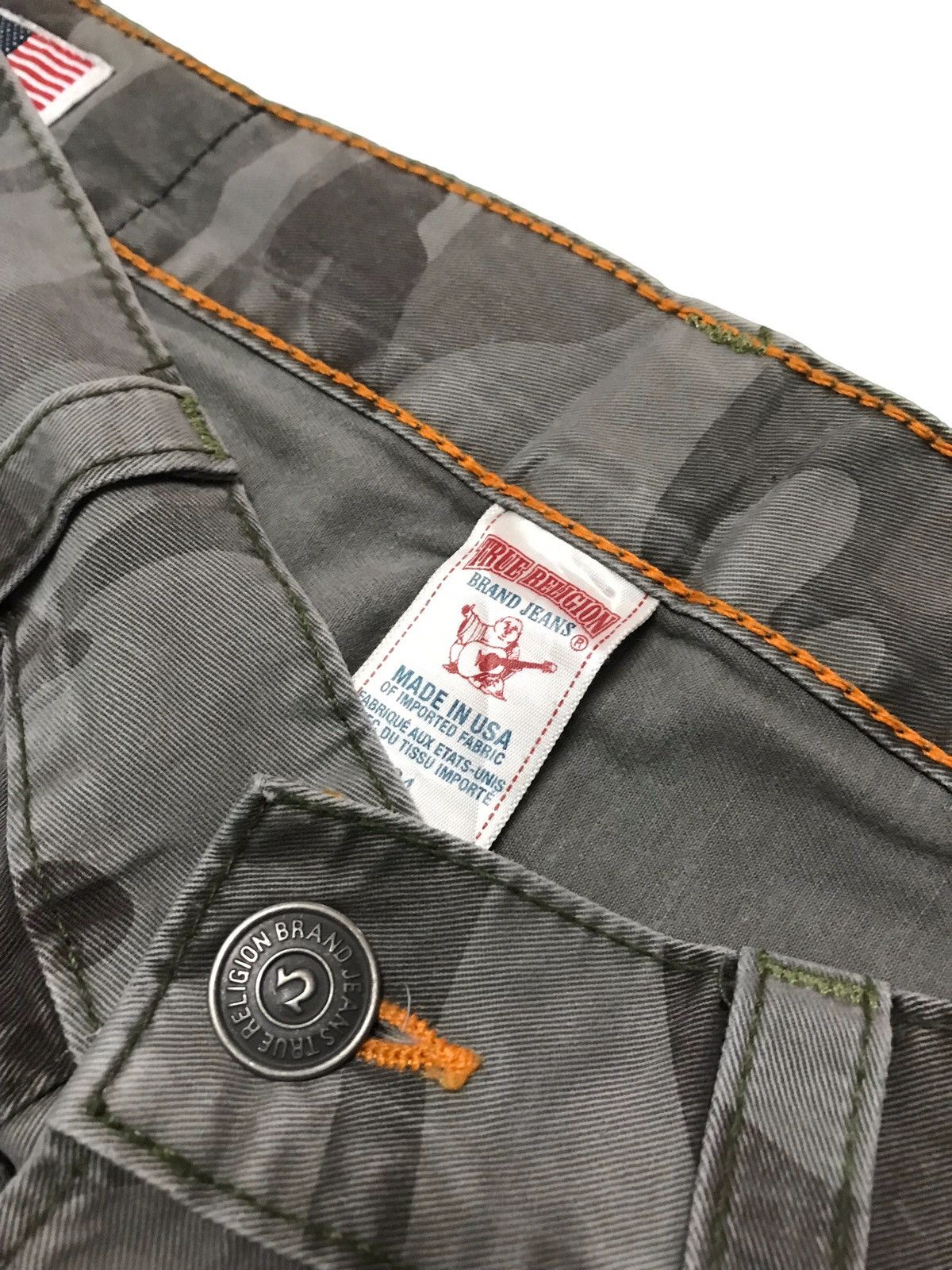 True Religion × Vintage Vintage True Religion Camo GENO CUT-OFF Short Pants Size US 37 - 3 Thumbnail