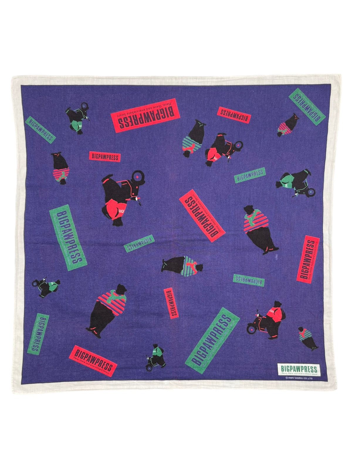 Japanese Brand BigPawPress Handkerchief Neckerchief Bandana Pocketsquare Size ONE SIZE - 1 Thumbnail