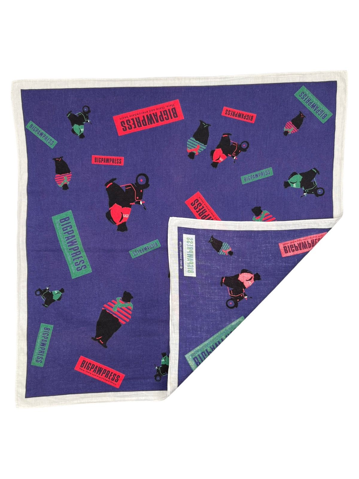 Japanese Brand BigPawPress Handkerchief Neckerchief Bandana Pocketsquare Size ONE SIZE - 3 Thumbnail