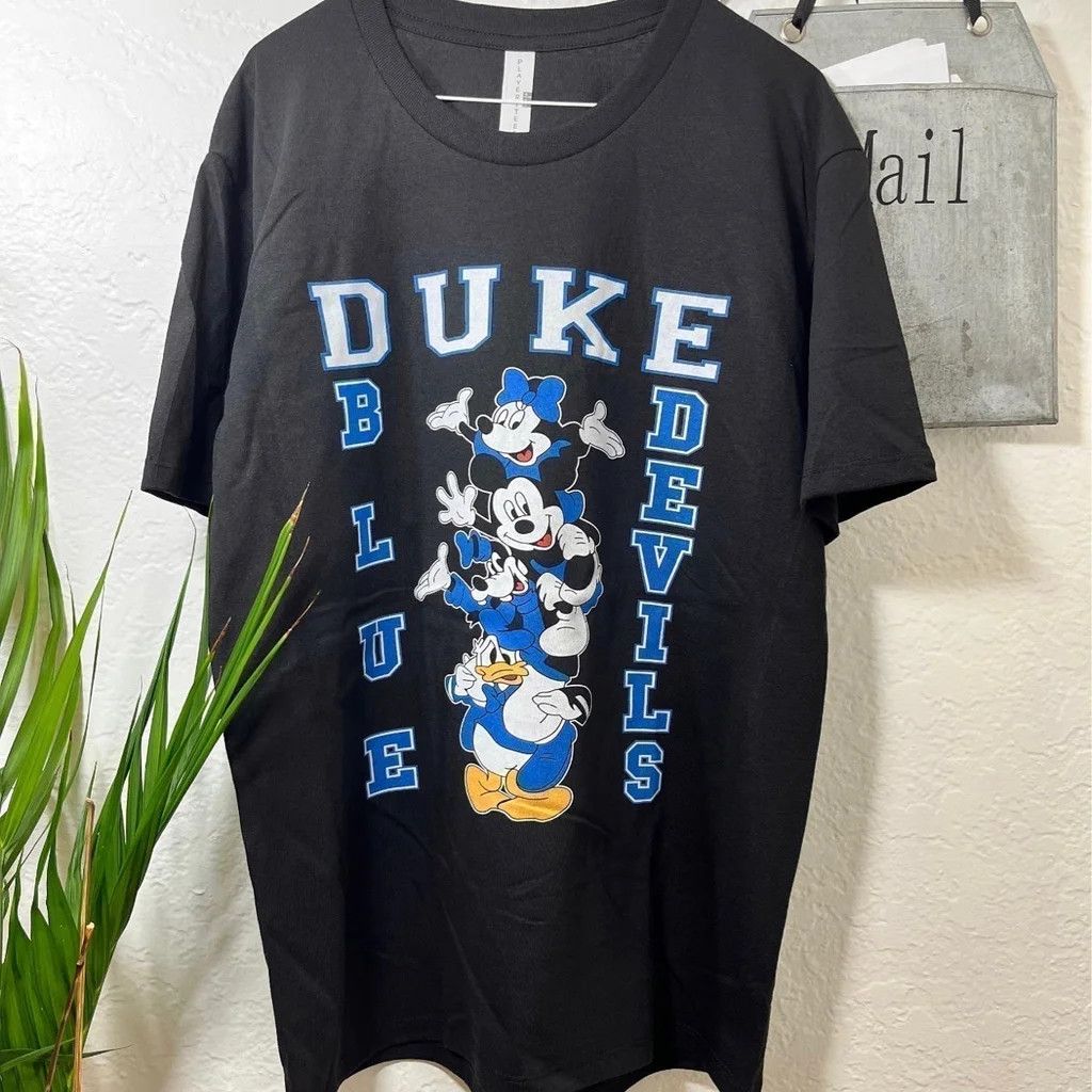 Streetwear Deadstock Mickey Mouse Inspired Duke Blue Devils Tee | Grailed