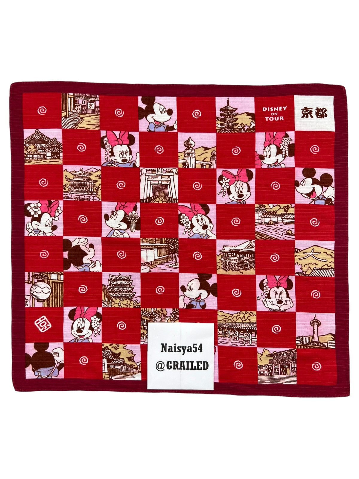 Disney Mickey Mouse Handkerchief Neckerchief Bandana Pocketsquare Size ONE SIZE - 7 Thumbnail