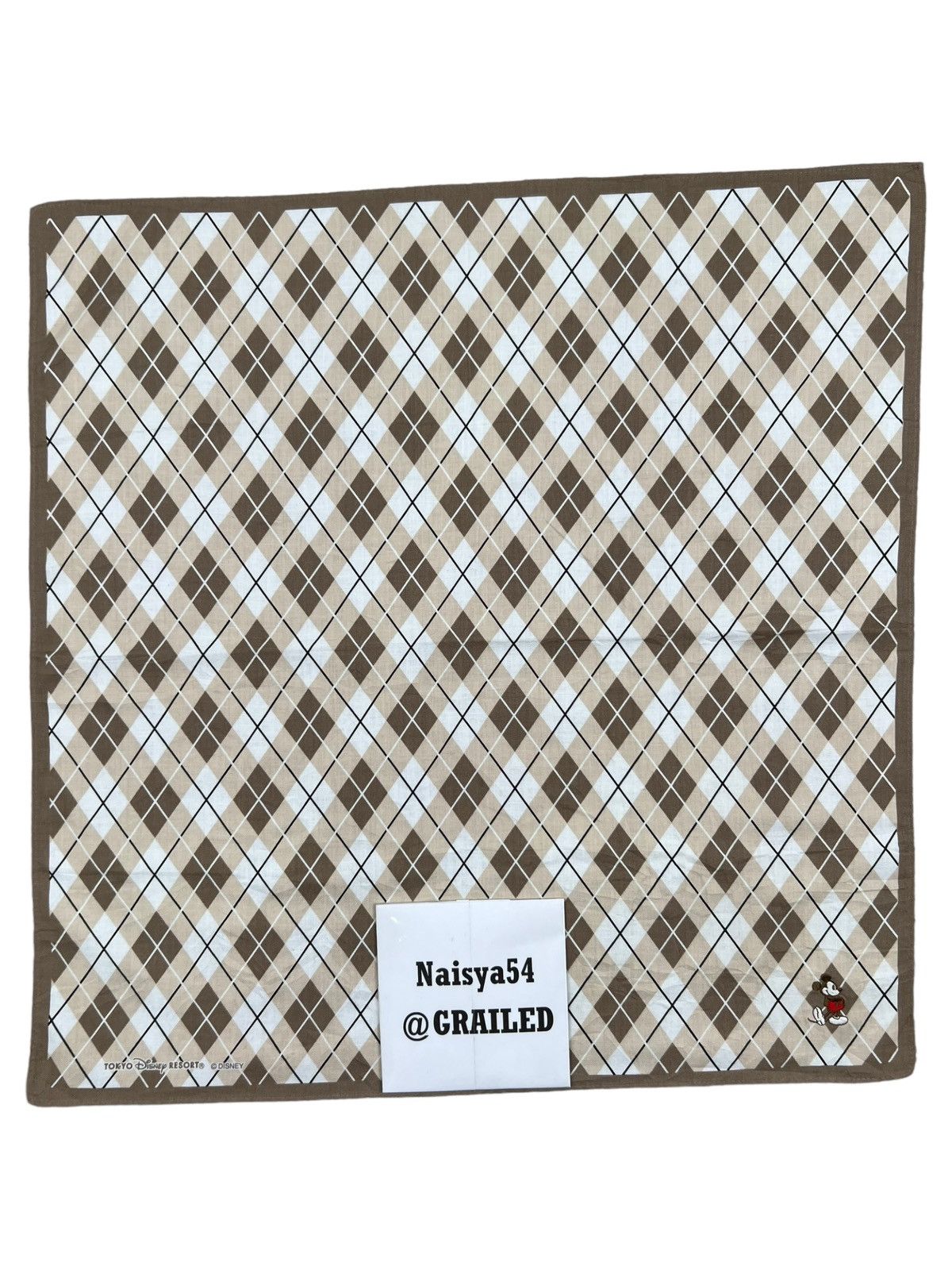 Disney Mickey Mouse Handkerchief Neckerchief Bandana Pocketsquare Size ONE SIZE - 6 Thumbnail
