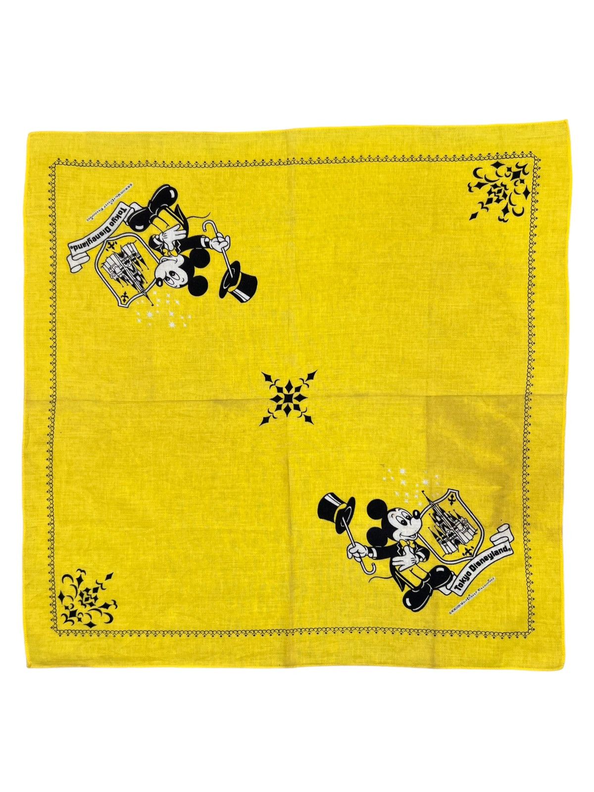 Disney × Mickey Mouse Tokyo Disneyland Handkerchief Neckerchief Pocketsquare Size ONE SIZE - 1 Thumbnail