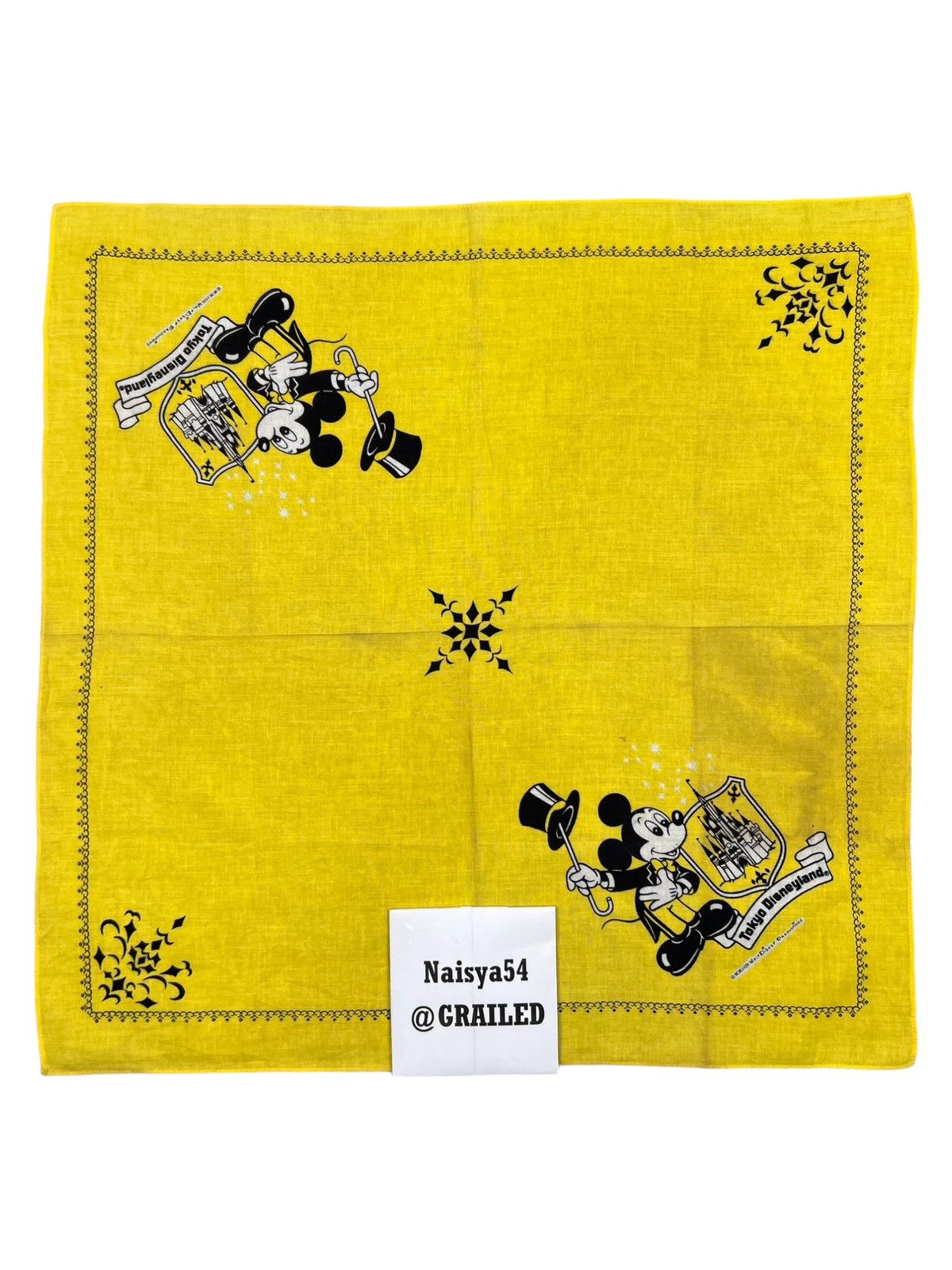 Disney × Mickey Mouse Tokyo Disneyland Handkerchief Neckerchief Pocketsquare Size ONE SIZE - 6 Thumbnail