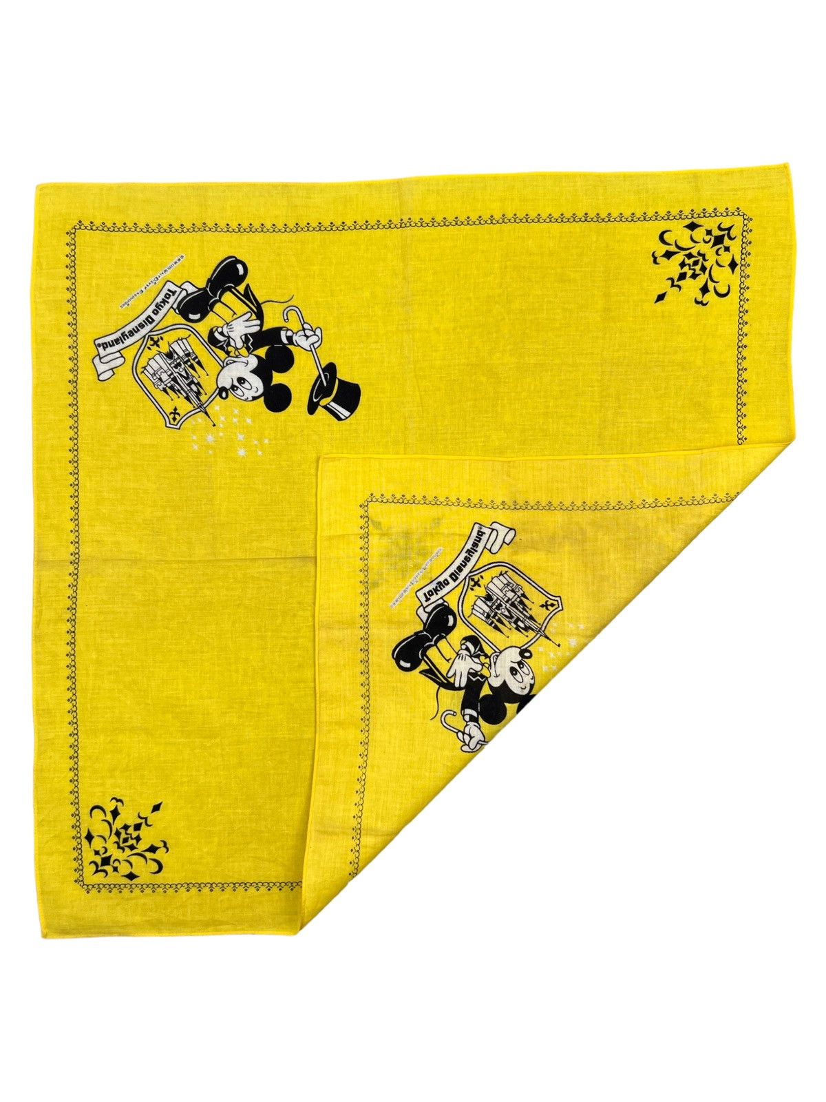 Disney × Mickey Mouse Tokyo Disneyland Handkerchief Neckerchief Pocketsquare Size ONE SIZE - 4 Thumbnail