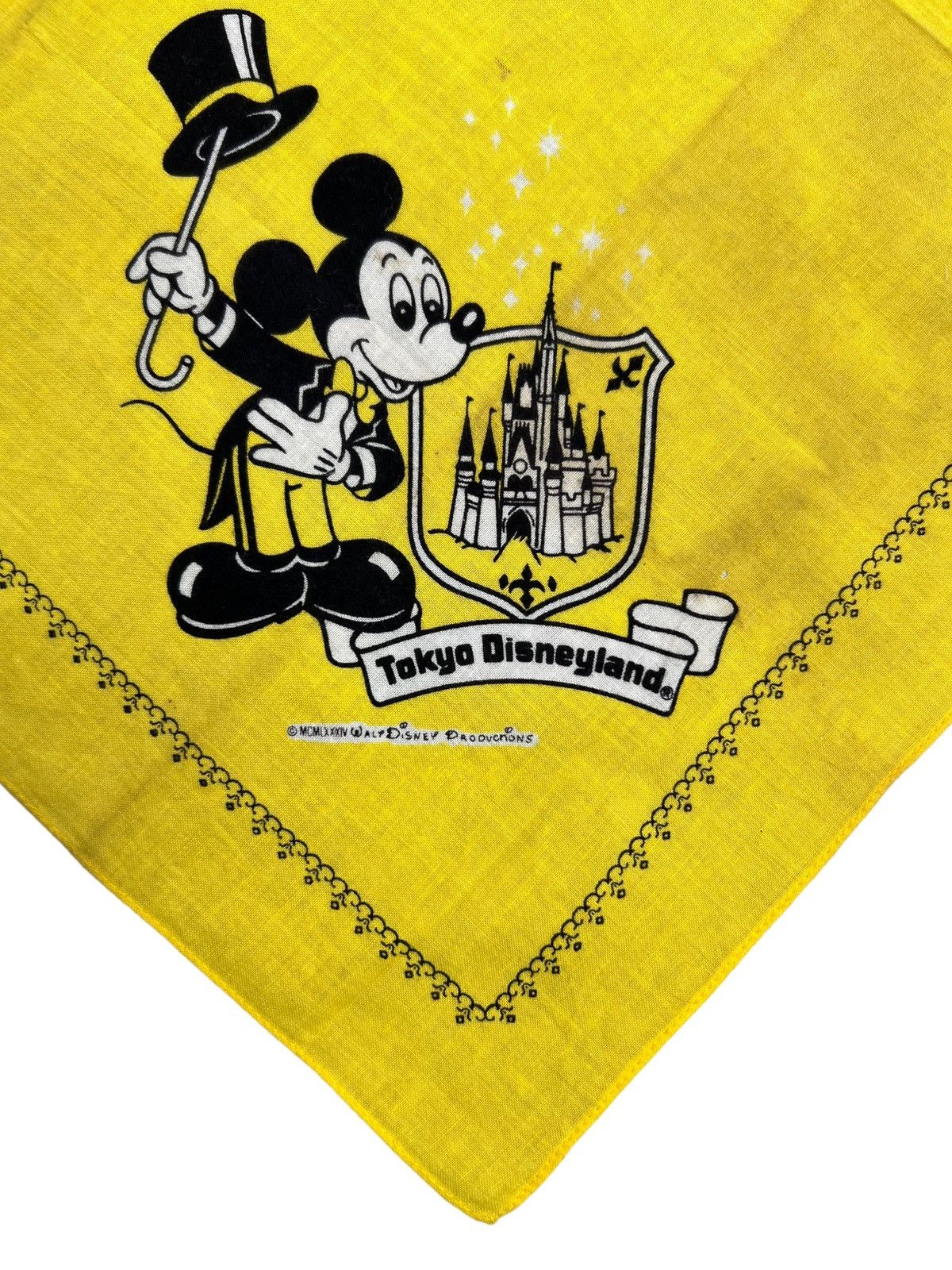 Disney × Mickey Mouse Tokyo Disneyland Handkerchief Neckerchief Pocketsquare Size ONE SIZE - 2 Thumbnail
