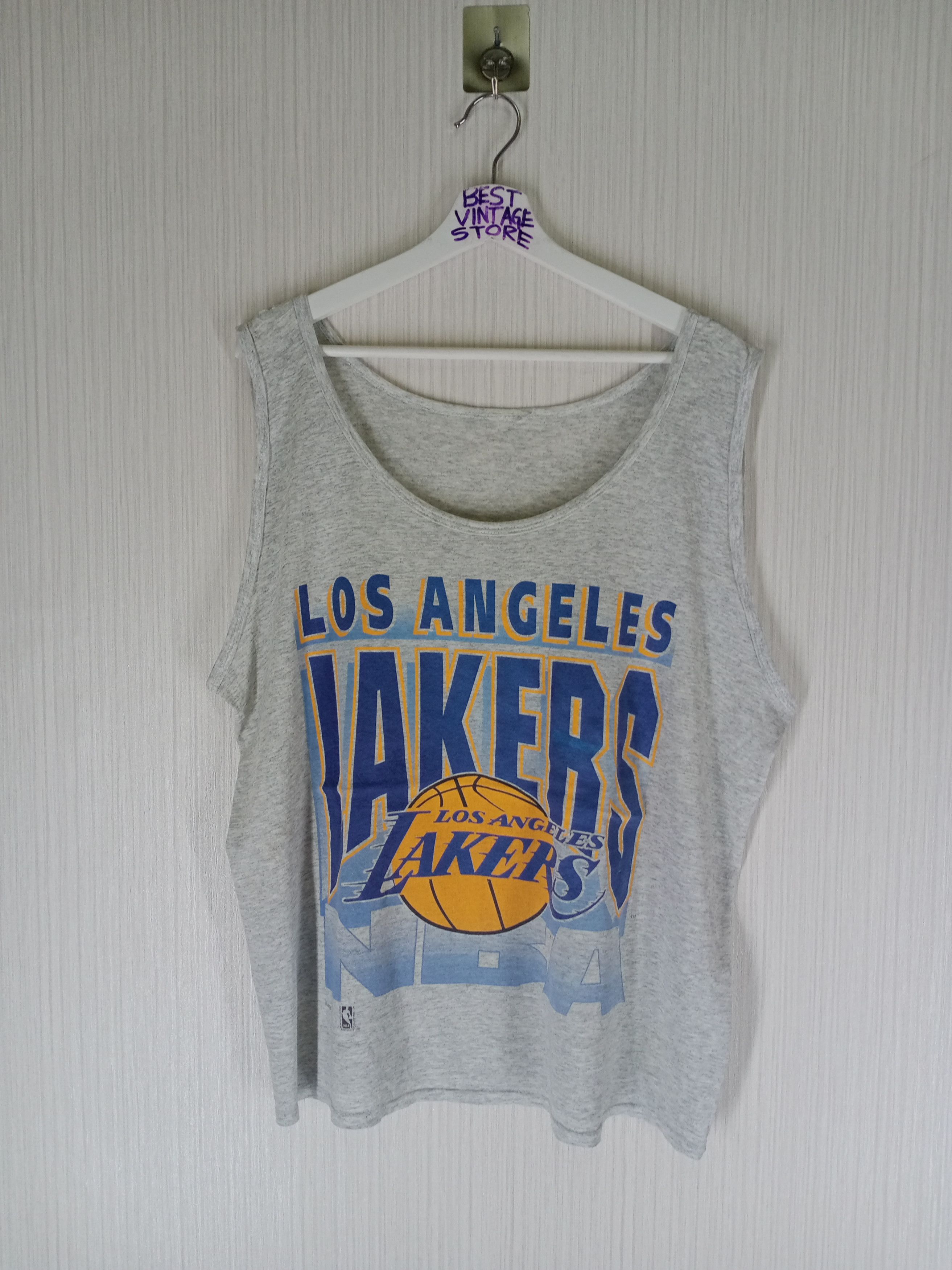 NBA Vintage 90s NBA Lakers Tank Top Tee Size US L / EU 52-54 / 3 - 1 Thumbnail