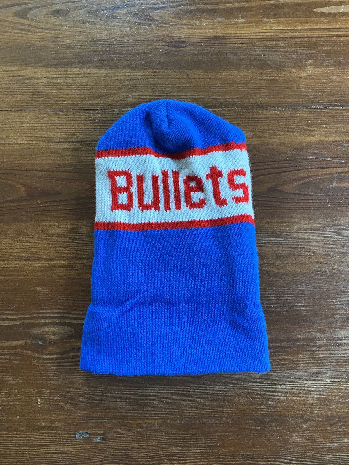 NBA Vintage 80’s/90’s Washington Bullets Amtrak Promo Beanie Hat Size ONE SIZE - 5 Thumbnail