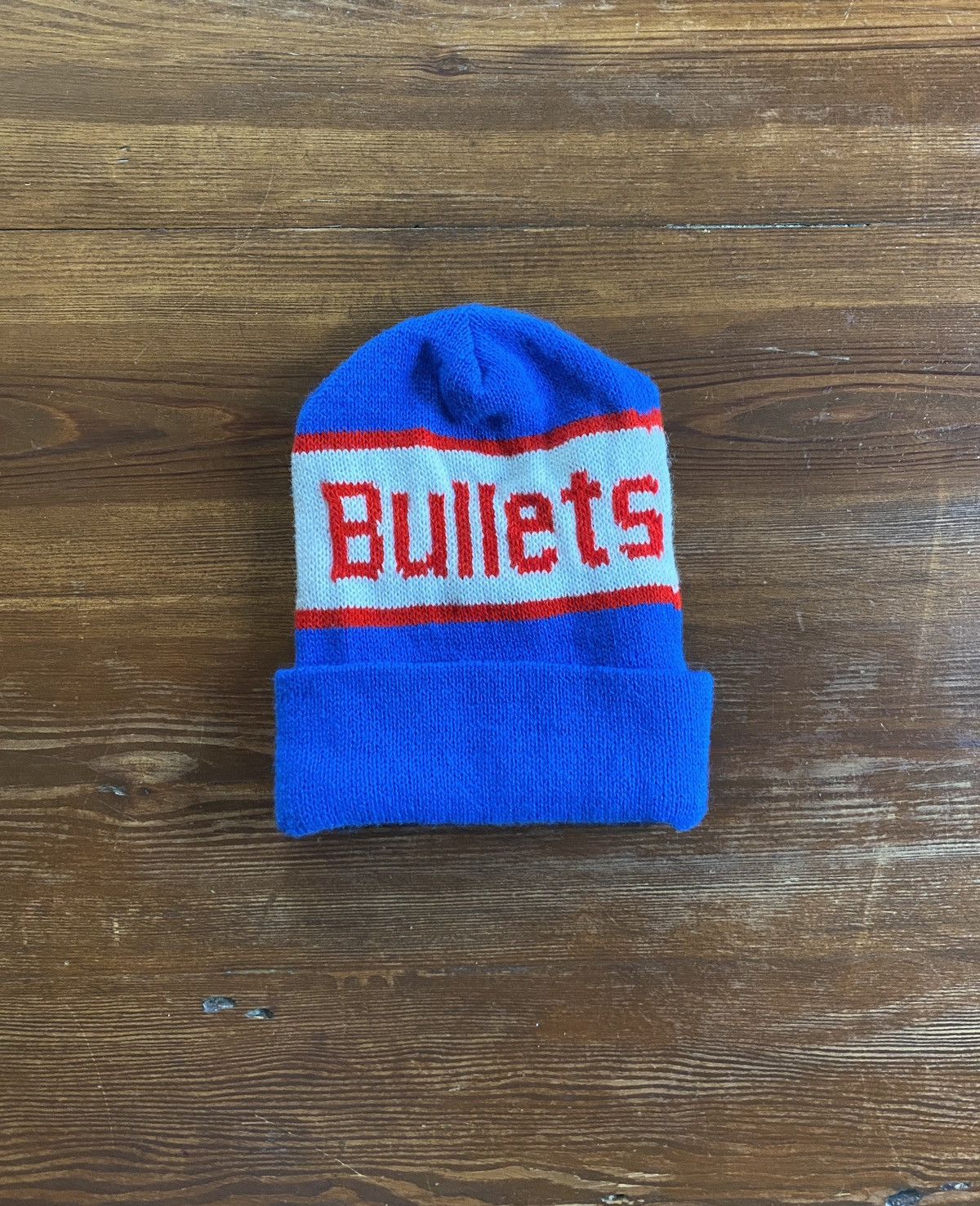 NBA Vintage 80’s/90’s Washington Bullets Amtrak Promo Beanie Hat Size ONE SIZE - 1 Thumbnail