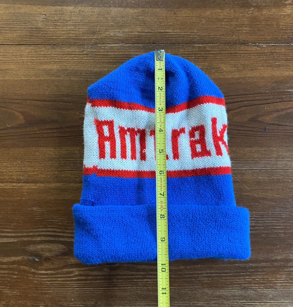 NBA Vintage 80’s/90’s Washington Bullets Amtrak Promo Beanie Hat Size ONE SIZE - 13 Thumbnail