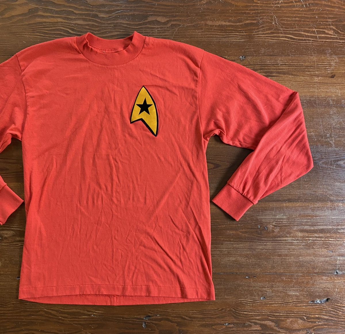 Sci-Fi Fantasy Vintage 80’s Star Trek ? Single Stitch Long Sleeve Tee Size US M / EU 48-50 / 2 - 1 Thumbnail