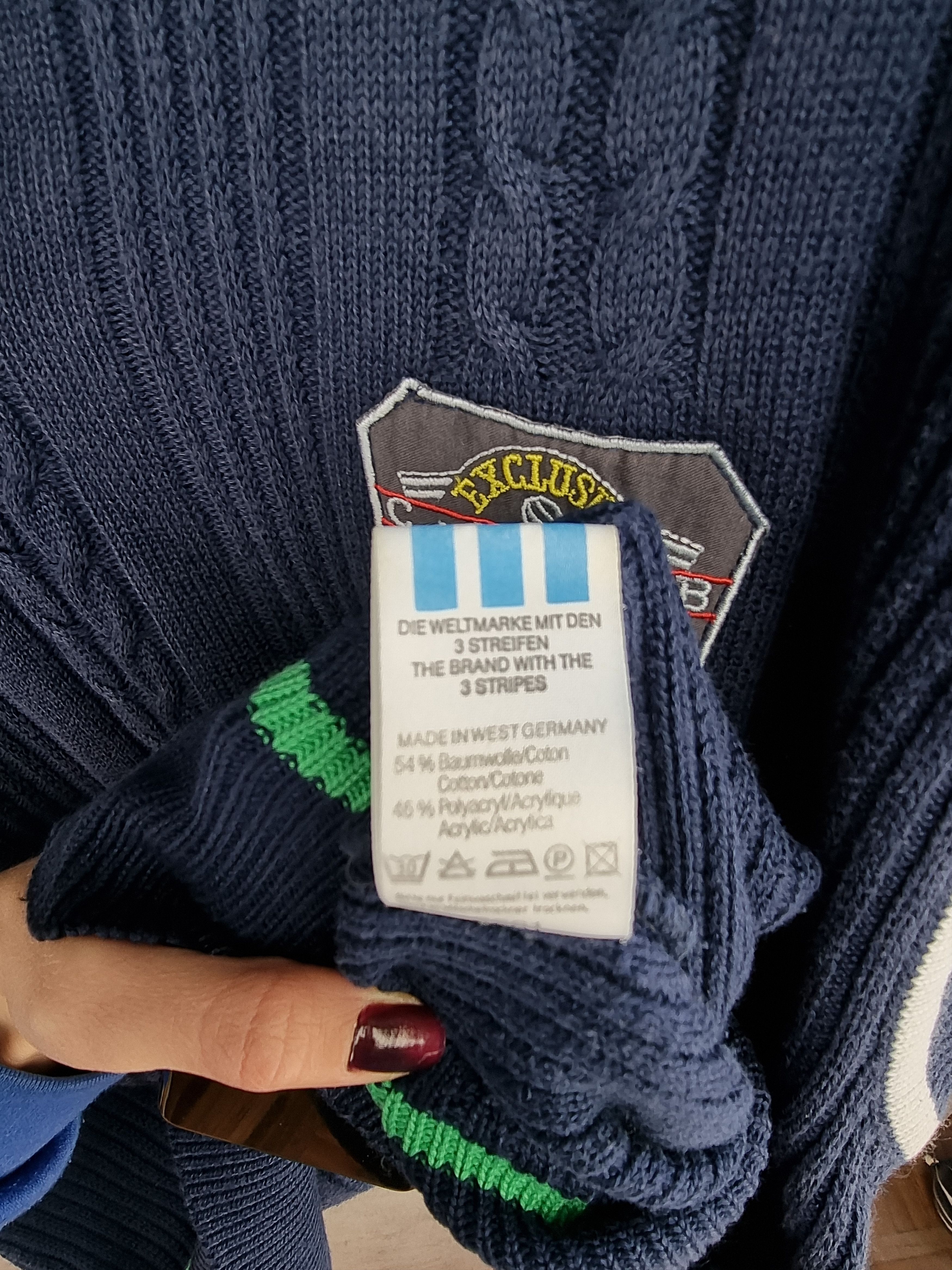 Adidas × Vintage 90s Rare ADIDAS Cable Knitted Wool Tennis Vest GOLF WANG Size US L / EU 52-54 / 3 - 10 Thumbnail