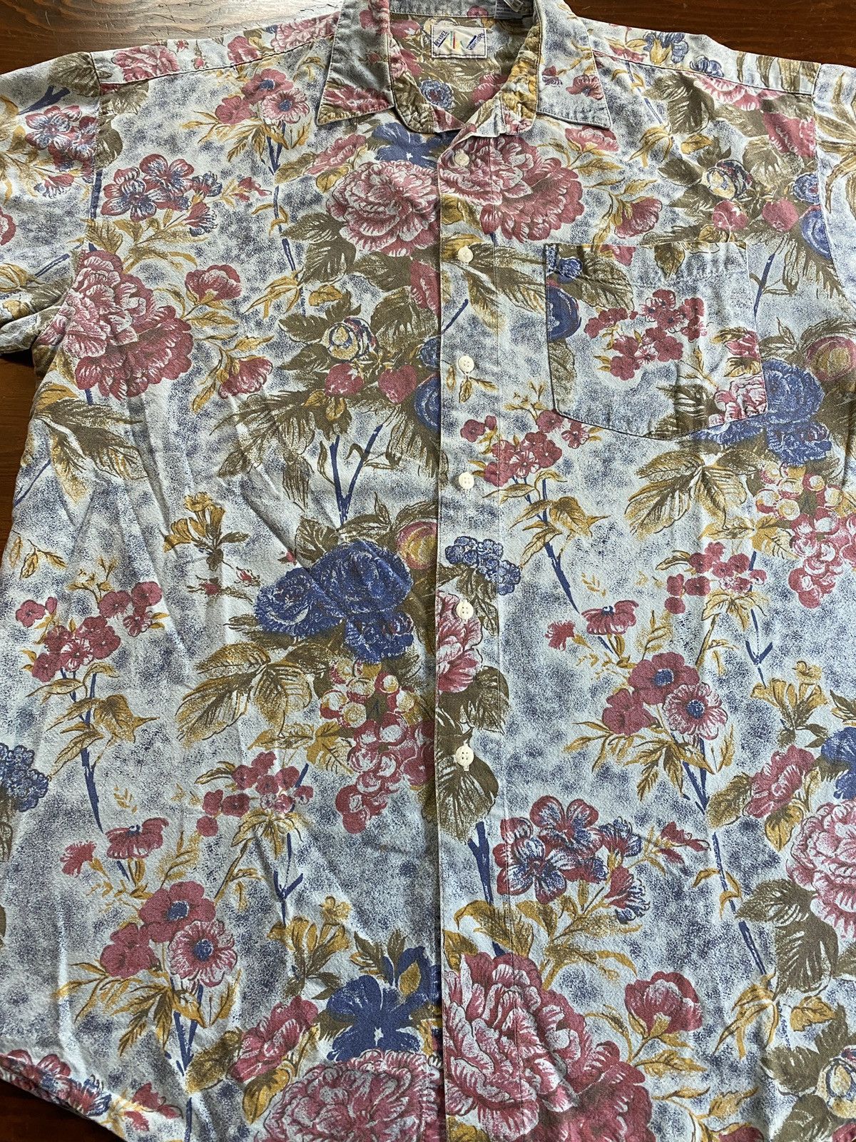 Vintage Vintage 80’s Apparel Workshop Flowers All Over Button Up Size US L / EU 52-54 / 3 - 3 Thumbnail