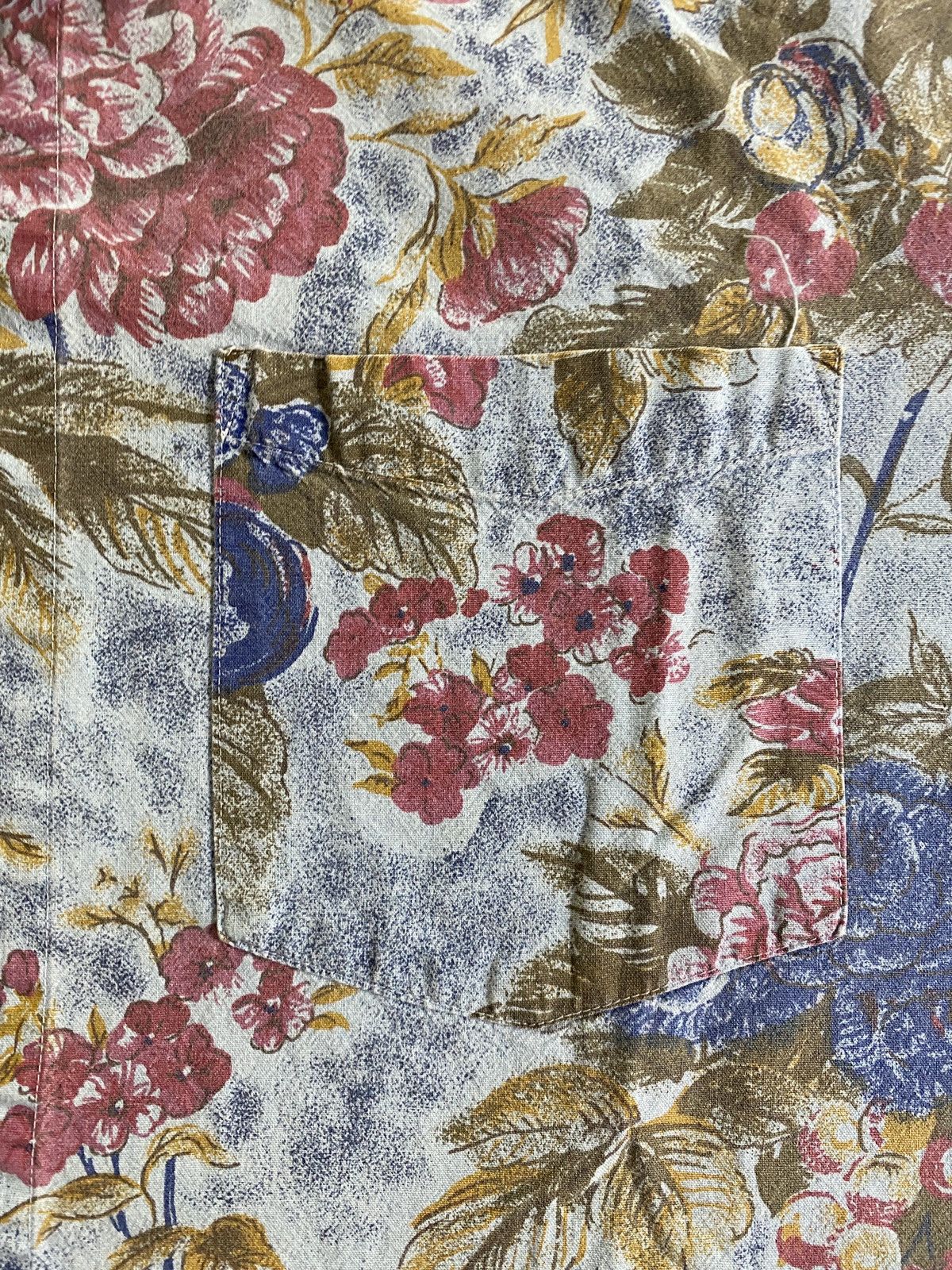 Vintage Vintage 80’s Apparel Workshop Flowers All Over Button Up Size US L / EU 52-54 / 3 - 6 Thumbnail
