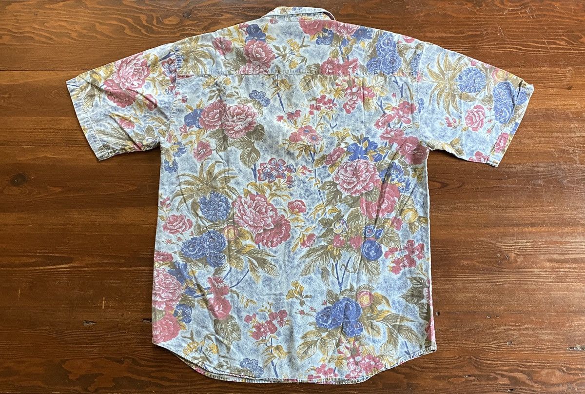Vintage Vintage 80’s Apparel Workshop Flowers All Over Button Up Size US L / EU 52-54 / 3 - 11 Thumbnail