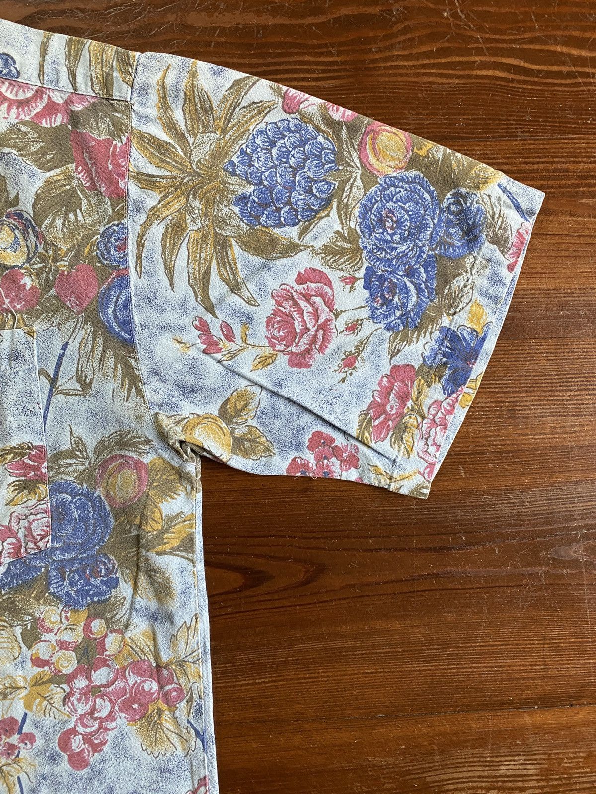 Vintage Vintage 80’s Apparel Workshop Flowers All Over Button Up Size US L / EU 52-54 / 3 - 4 Thumbnail