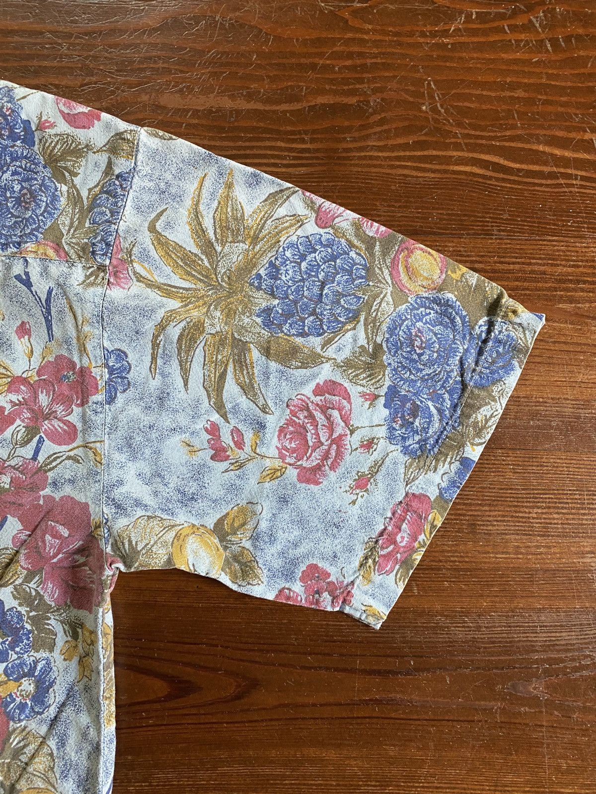 Vintage Vintage 80’s Apparel Workshop Flowers All Over Button Up Size US L / EU 52-54 / 3 - 12 Thumbnail