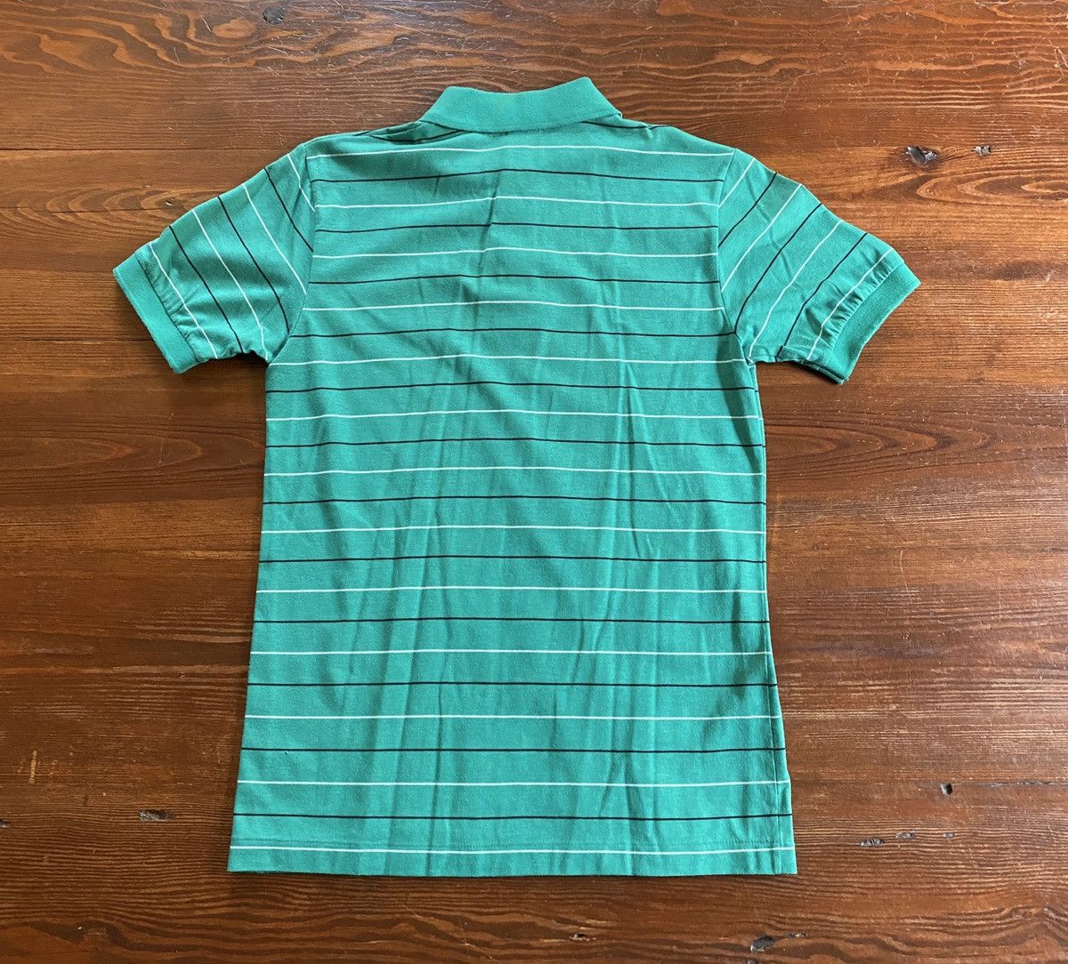 Levi's Vintage 80’s Levi’s Teal Striped Single Stitch Polo Size US XS / EU 42 / 0 - 14 Thumbnail