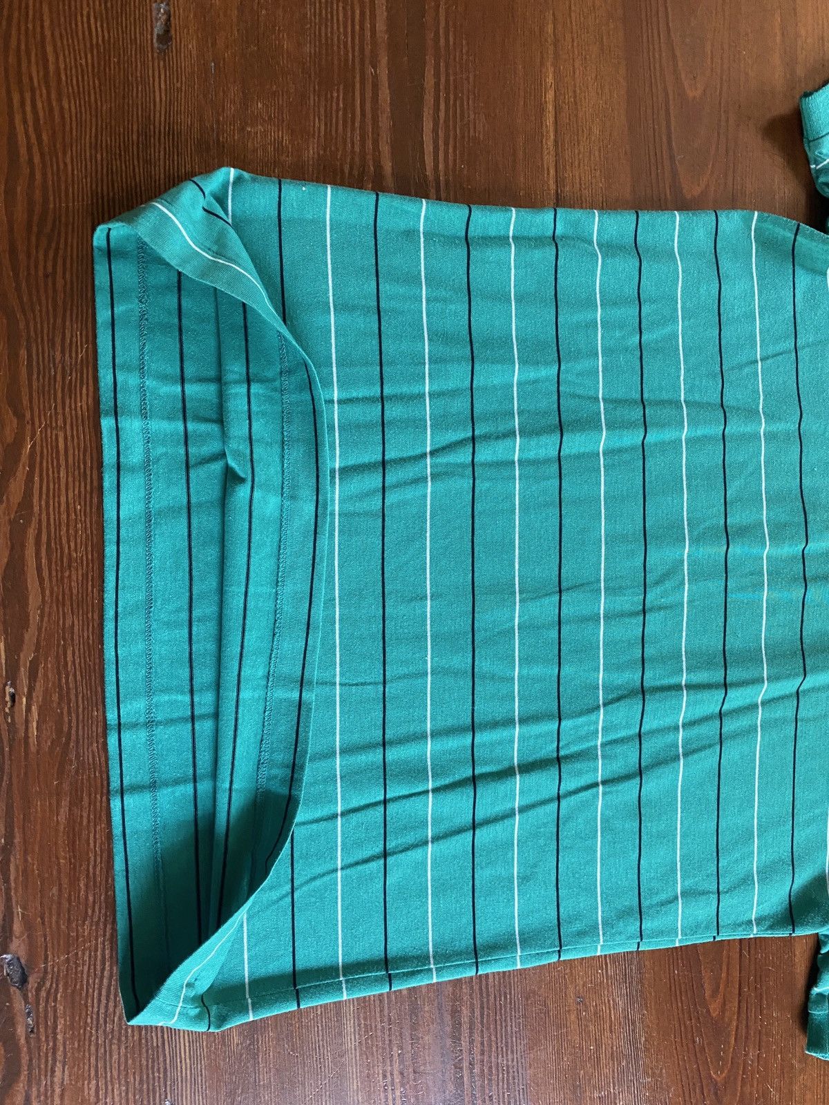 Levi's Vintage 80’s Levi’s Teal Striped Single Stitch Polo Size US XS / EU 42 / 0 - 11 Thumbnail