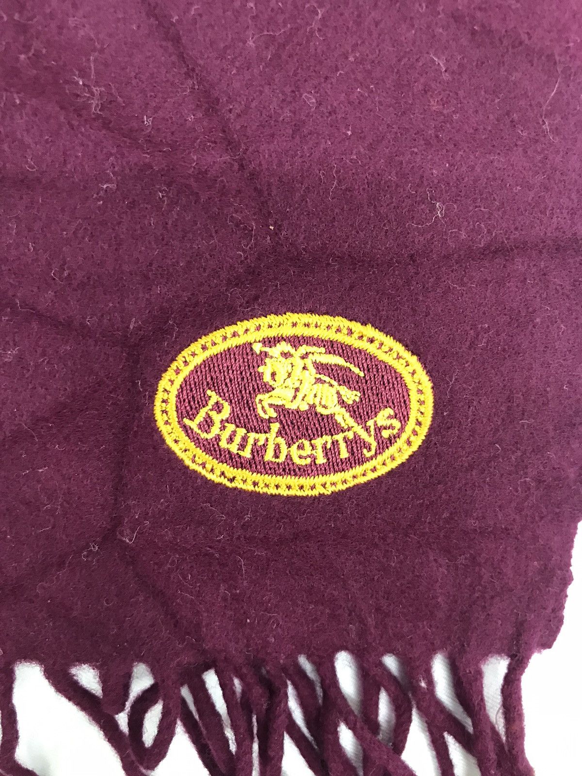 Burberry BURBERRYS Burberrys Muffler Scarf Lambswool Cashmere Unisex Size ONE SIZE - 2 Thumbnail