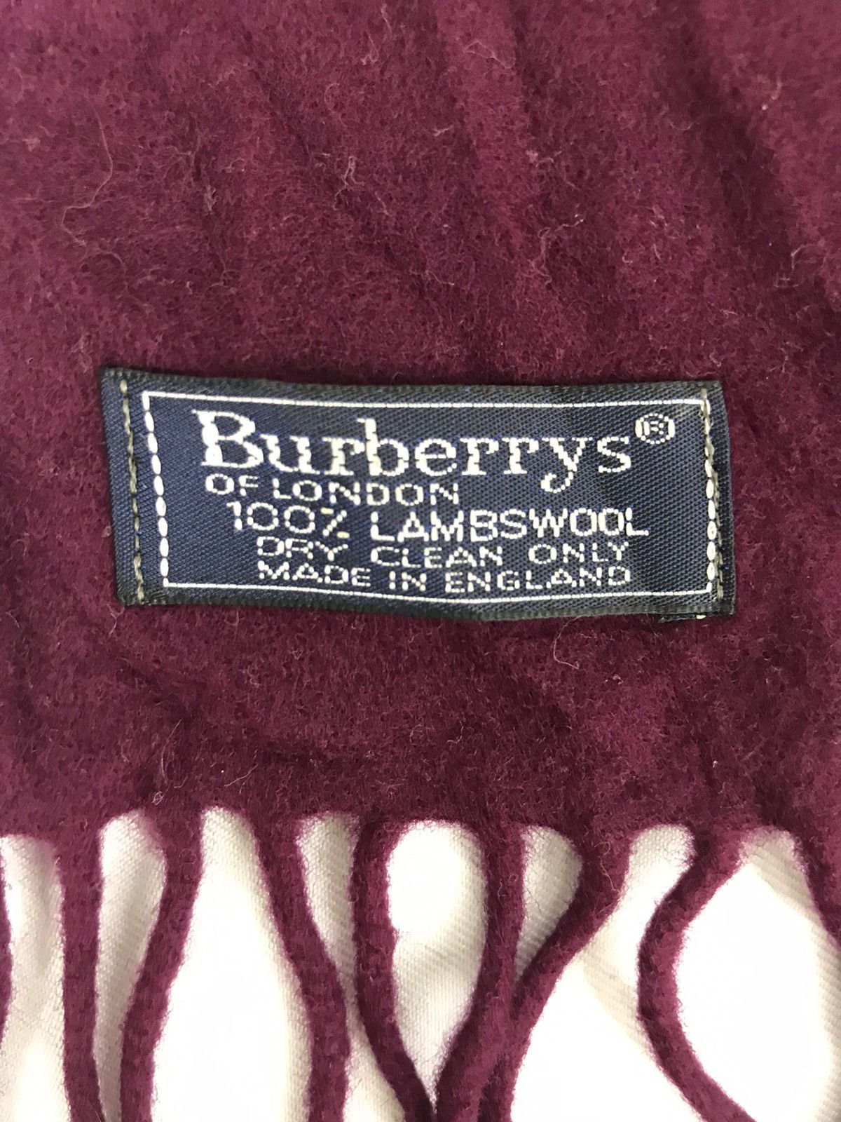 Burberry BURBERRYS Burberrys Muffler Scarf Lambswool Cashmere Unisex Size ONE SIZE - 3 Thumbnail