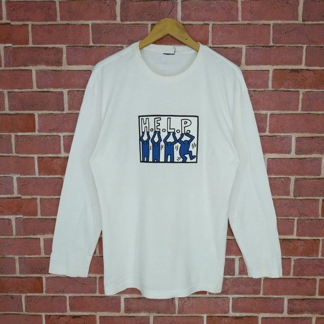 Vintage Keith Haring HELP American Artwork Pop Art T-shirt