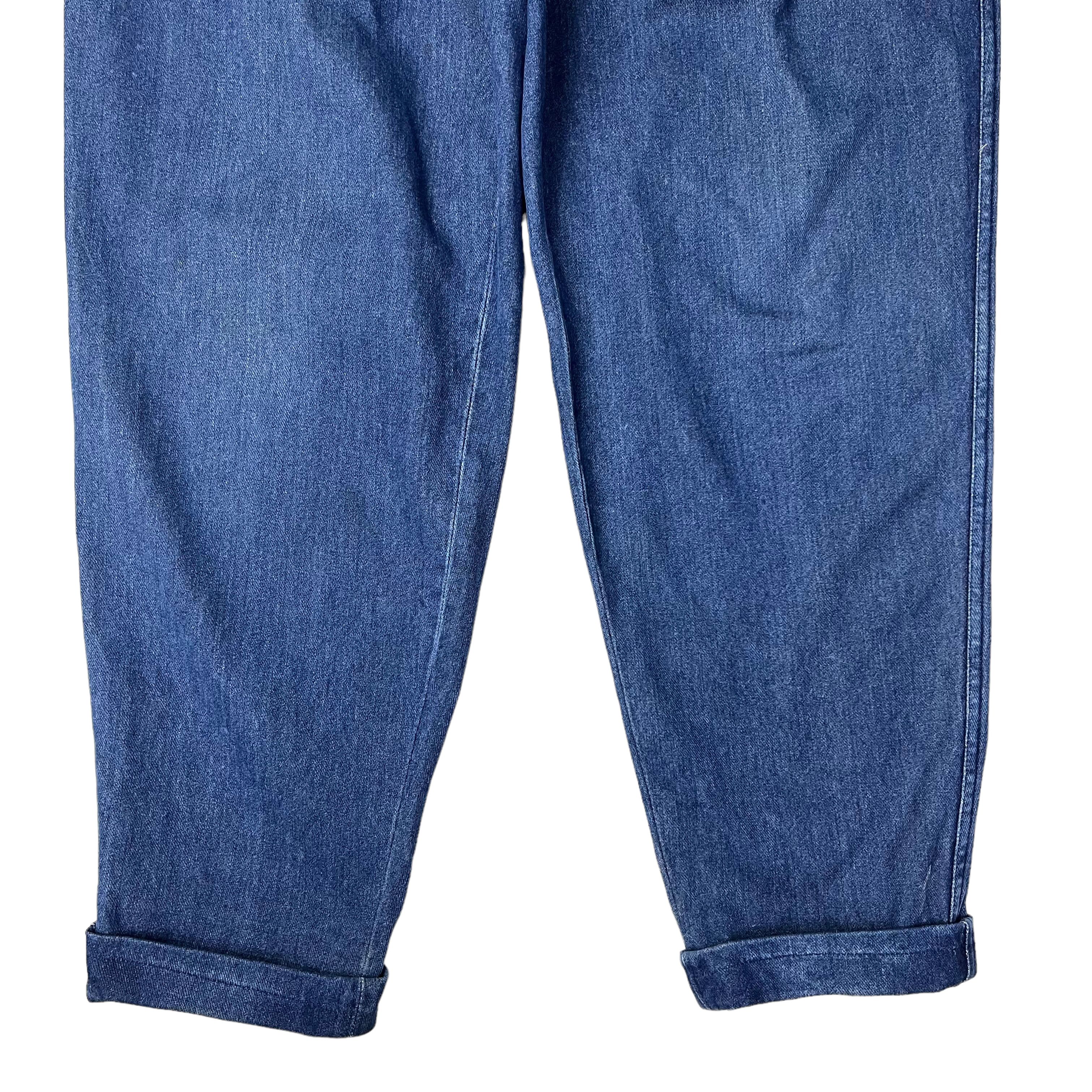 Comme des Garcons × Comme des Garcons Homme Plus S/S 91 High Waist Baggy Tapered Fit Jeans Size US 31 - 5 Thumbnail