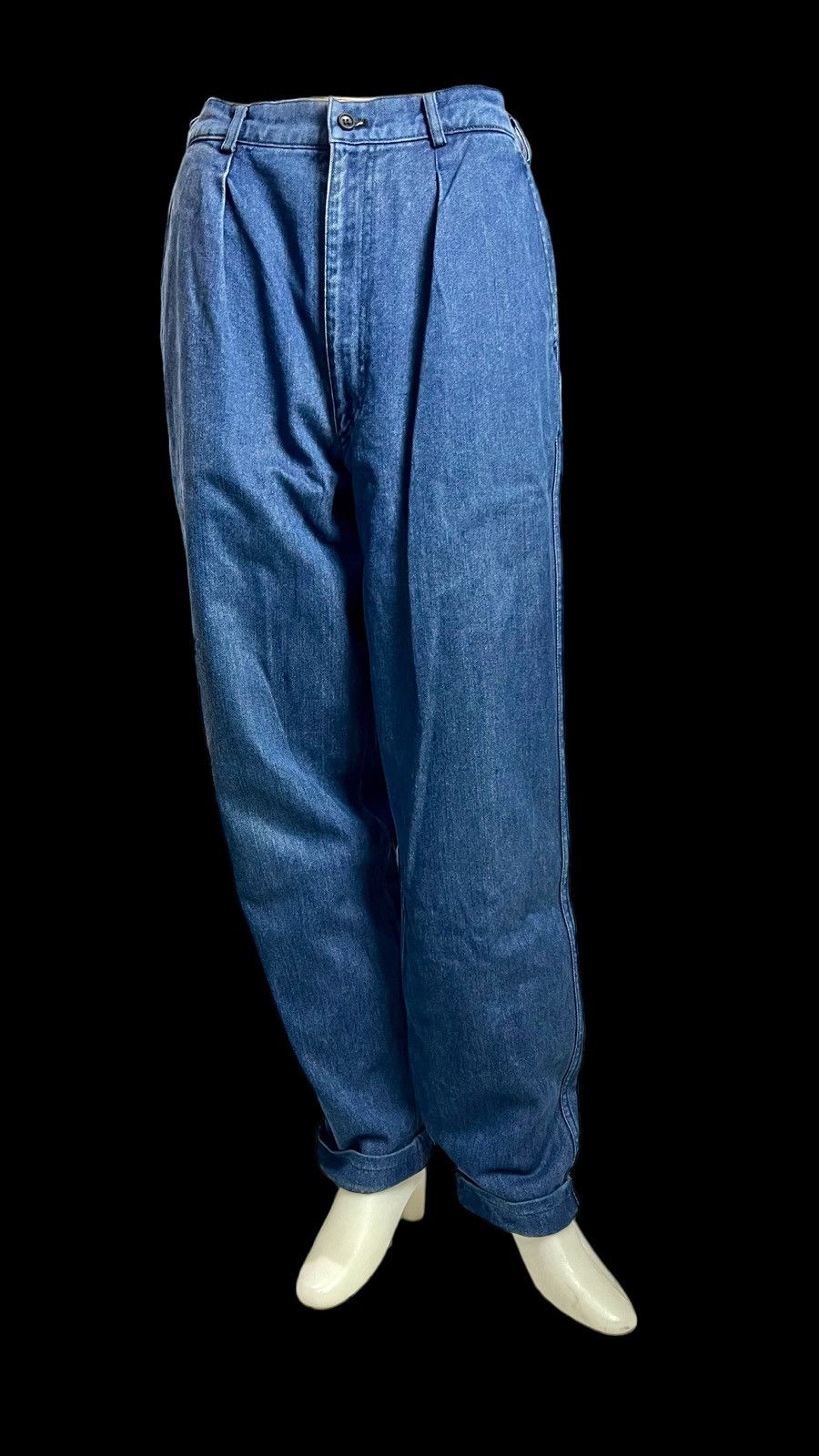 Comme des Garcons × Comme des Garcons Homme Plus S/S 91 High Waist Baggy Tapered Fit Jeans Size US 31 - 8 Thumbnail