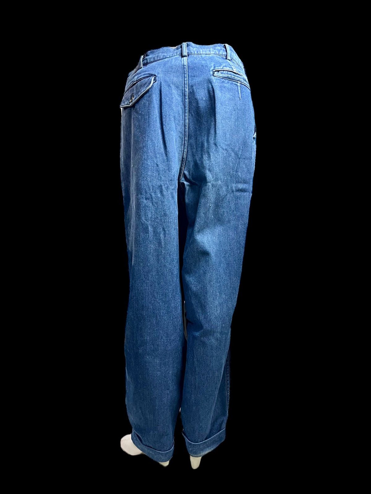 Comme des Garcons × Comme des Garcons Homme Plus S/S 91 High Waist Baggy Tapered Fit Jeans Size US 31 - 11 Thumbnail