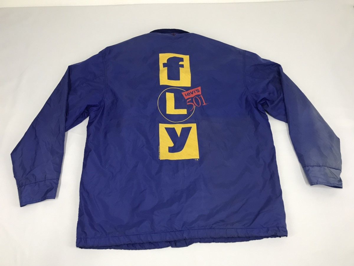 Levi's Vintage 90s Levis Button Fly Your 501 Windbreaker Jacket Size US XL / EU 56 / 4 - 1 Thumbnail