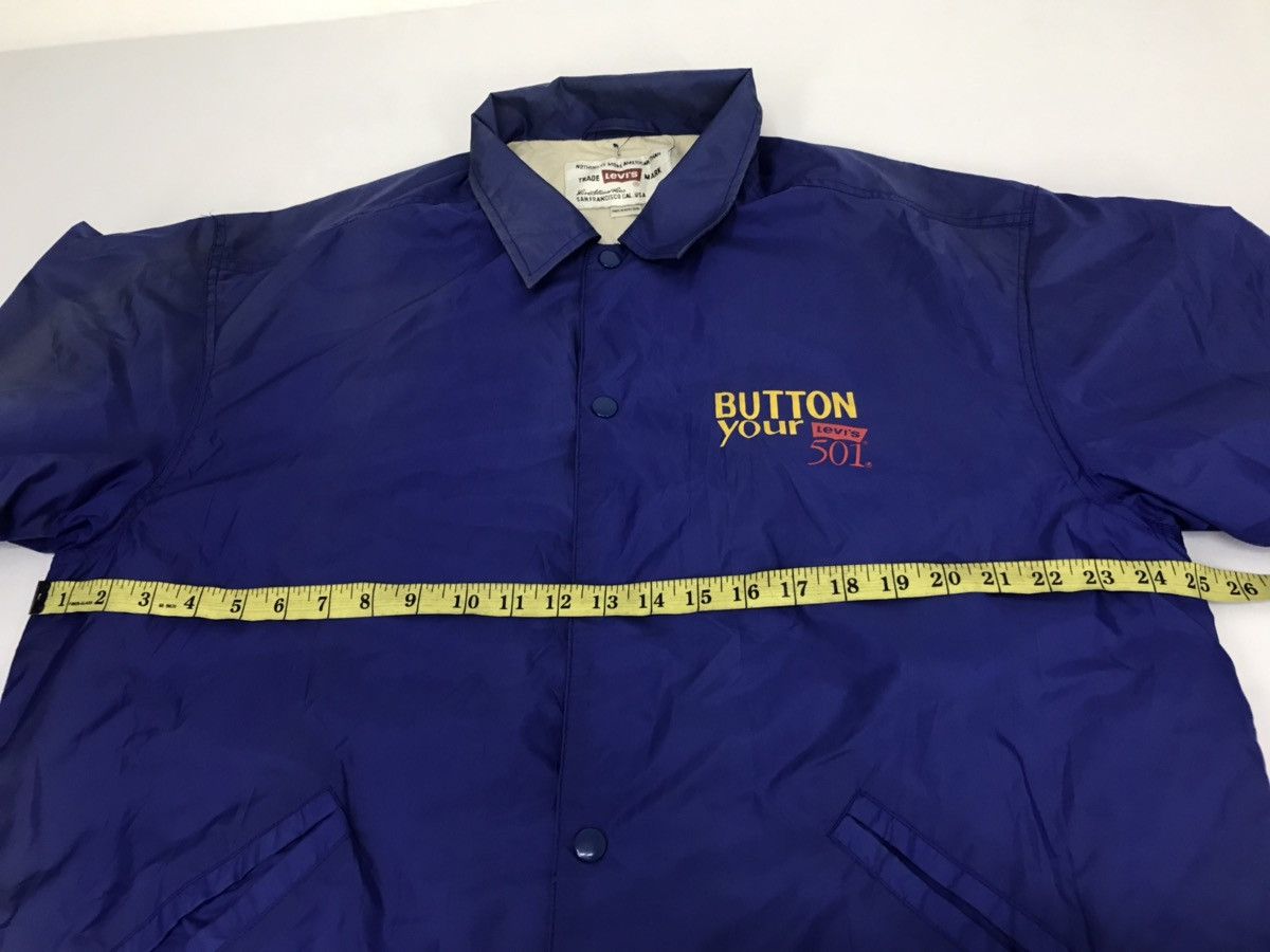 Levi's Vintage 90s Levis Button Fly Your 501 Windbreaker Jacket Size US XL / EU 56 / 4 - 7 Thumbnail