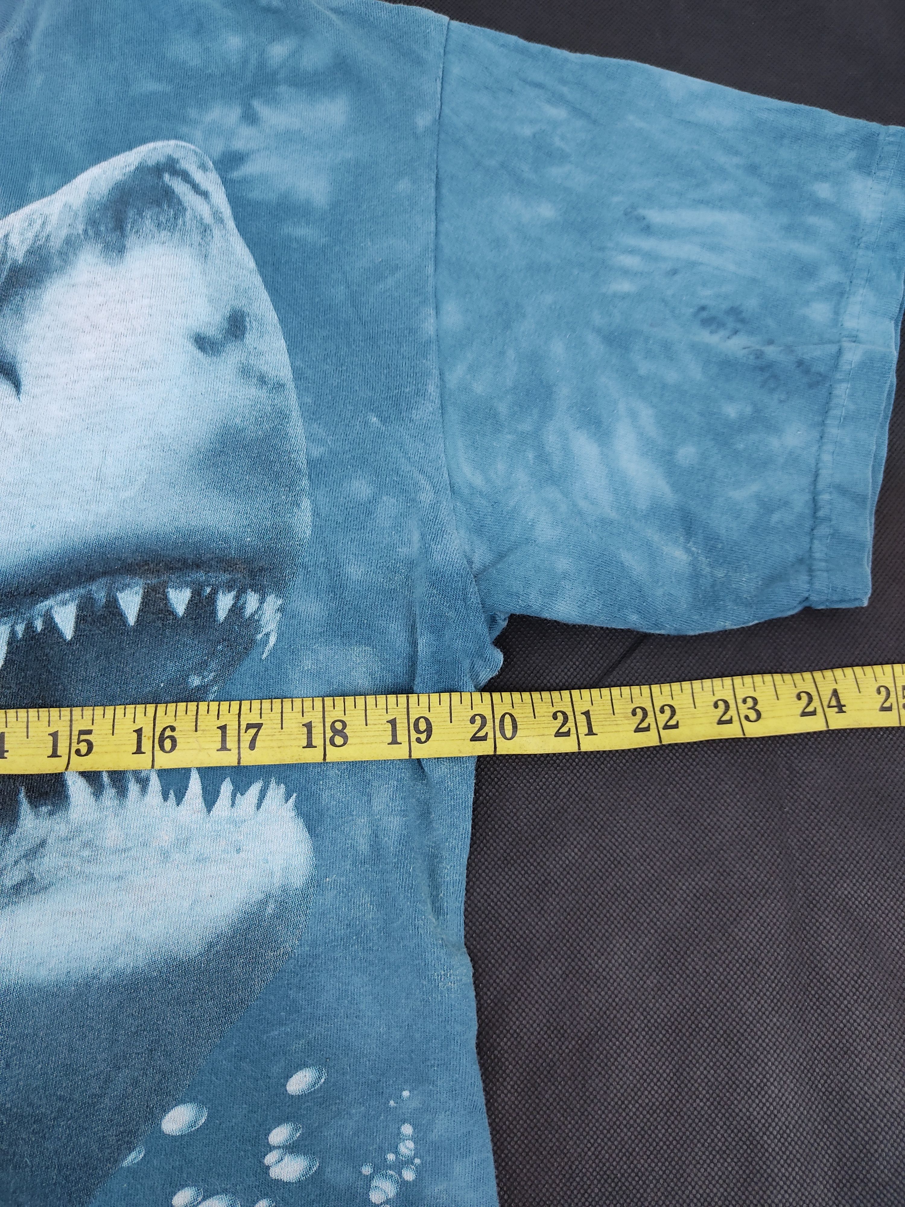 Habitat Vintage 90s Shark Jaws The Mountain USA Tie Dye Tee Size US M / EU 48-50 / 2 - 5 Thumbnail