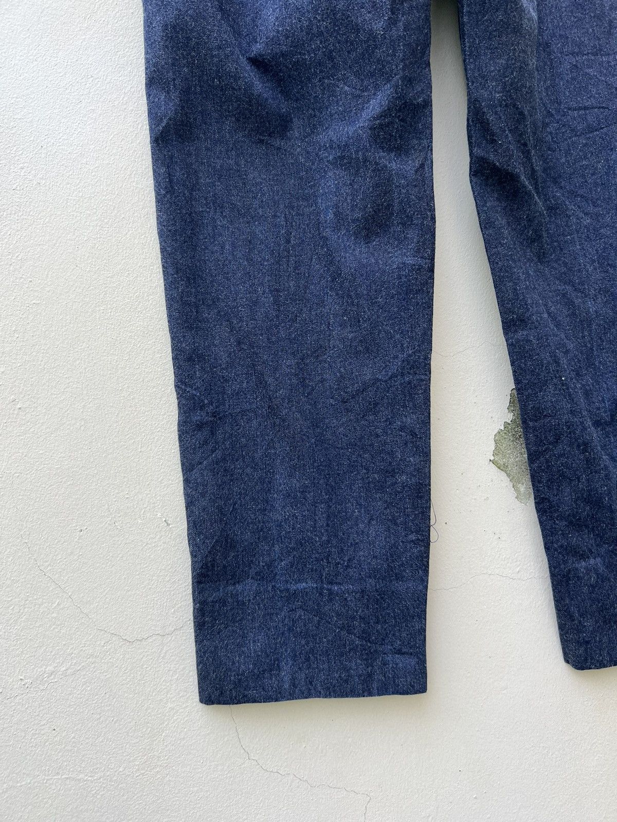 Vintage Ozaki Kinsei Japan Indigo Blue Denim Cropped Trouser Pant Size US 32 / EU 48 - 14 Thumbnail