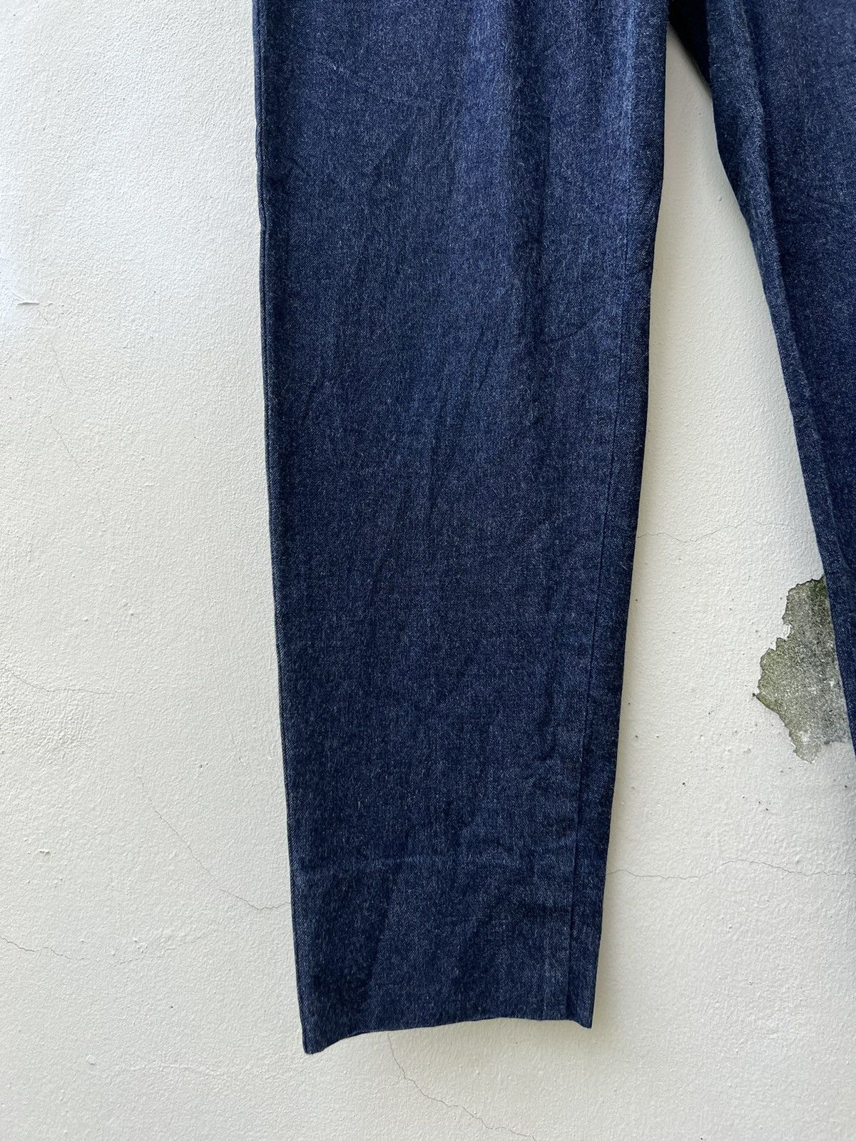 Vintage Ozaki Kinsei Japan Indigo Blue Denim Cropped Trouser Pant Size US 32 / EU 48 - 9 Thumbnail