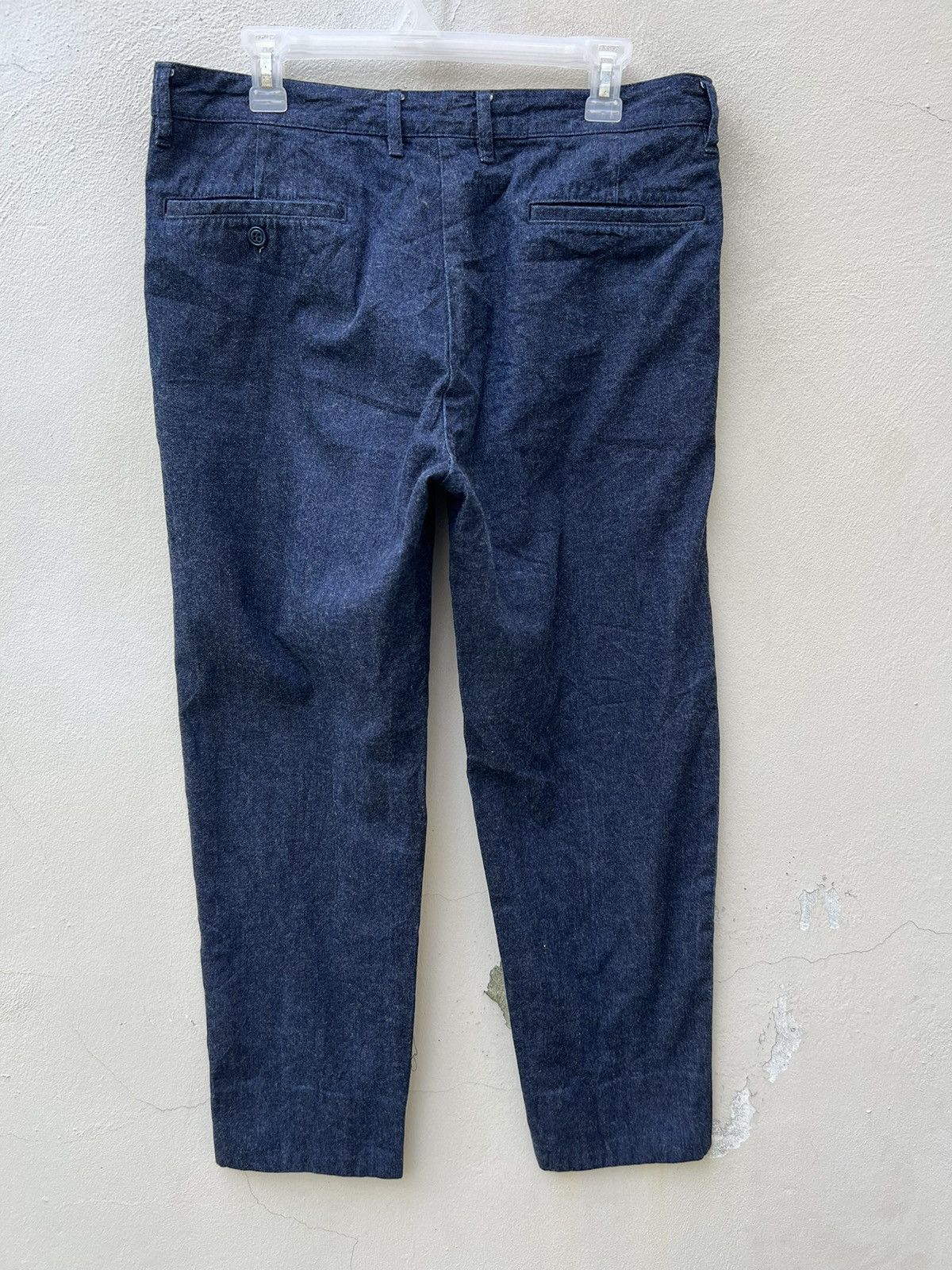 Vintage Ozaki Kinsei Japan Indigo Blue Denim Cropped Trouser Pant Size US 32 / EU 48 - 12 Thumbnail