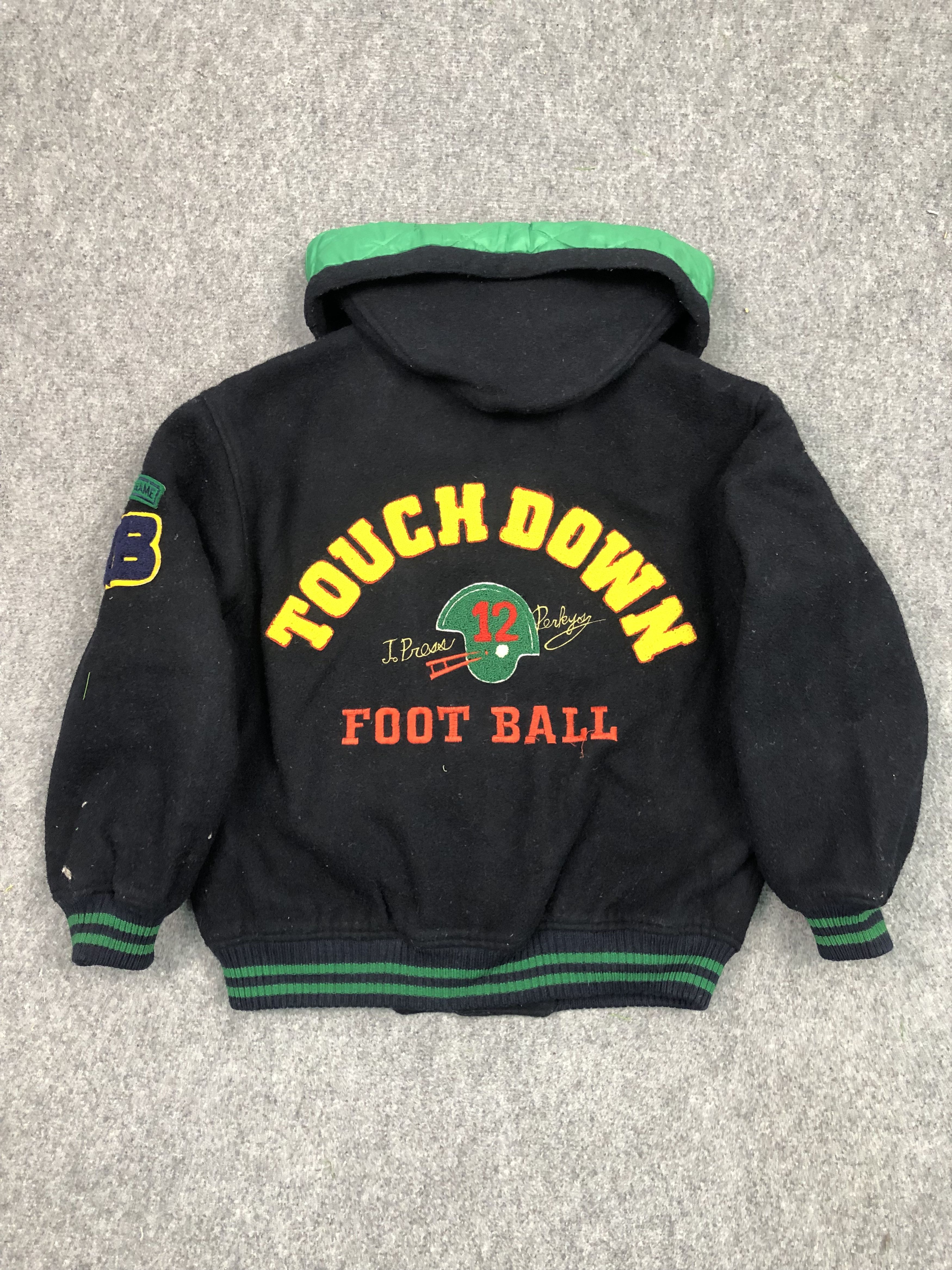J. Press × Vintage Vintage 90s J Press Touch Down Football Varsity Jacket Size US M / EU 48-50 / 2 - 1 Thumbnail