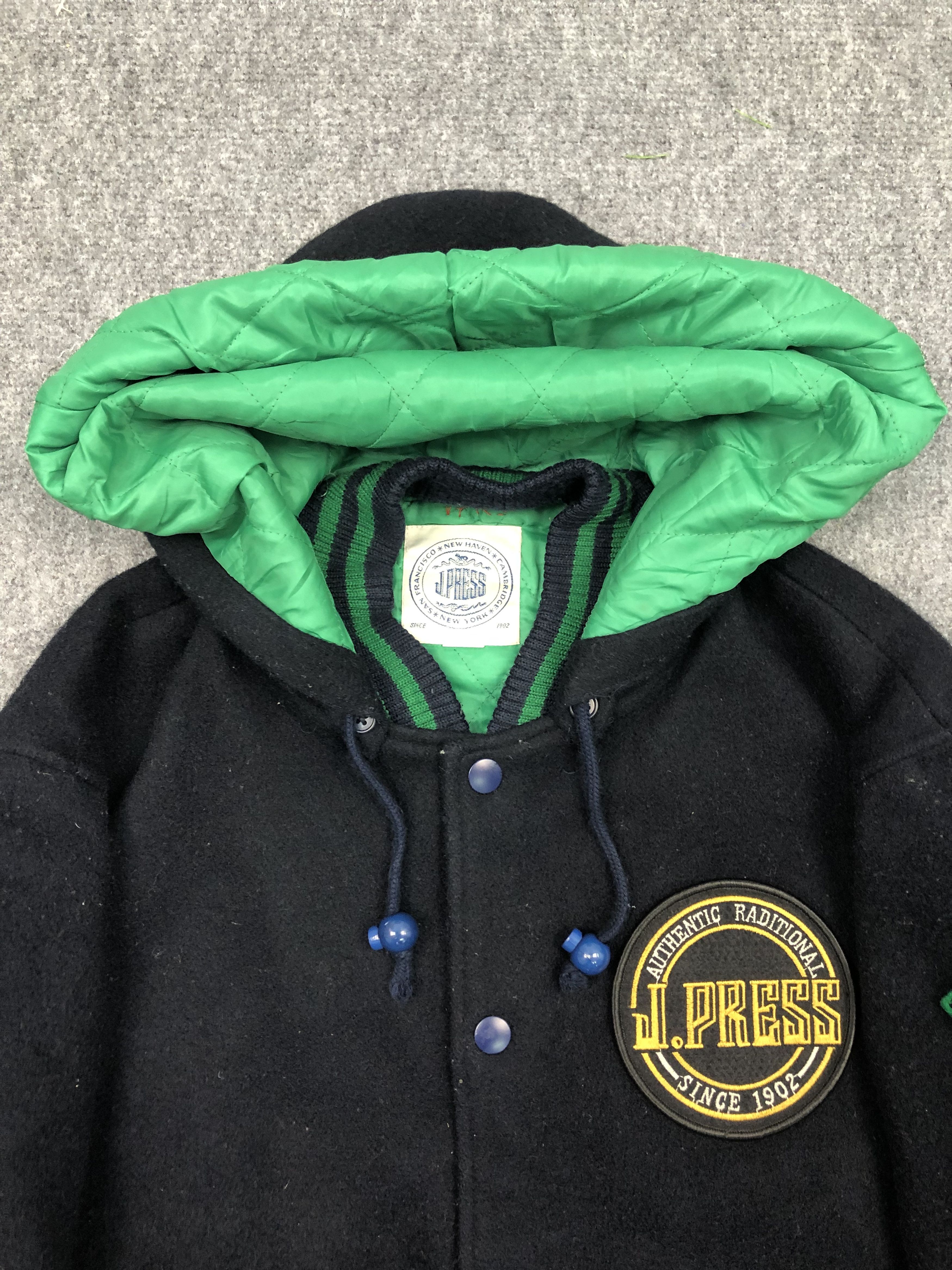 J. Press × Vintage Vintage 90s J Press Touch Down Football Varsity Jacket Size US M / EU 48-50 / 2 - 3 Thumbnail