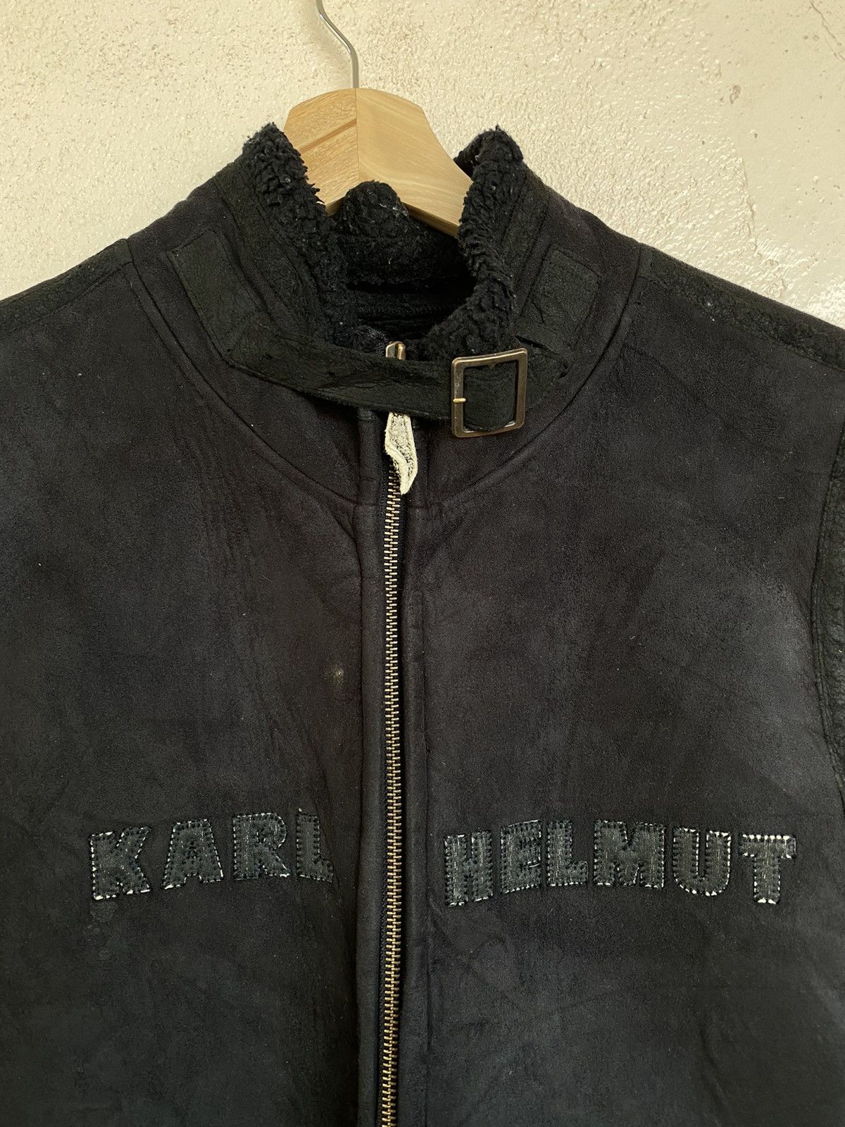 Karl Helmut Vintage Karl Helmut Sherpa Shearling Vest Jacket Size US L / EU 52-54 / 3 - 8 Thumbnail