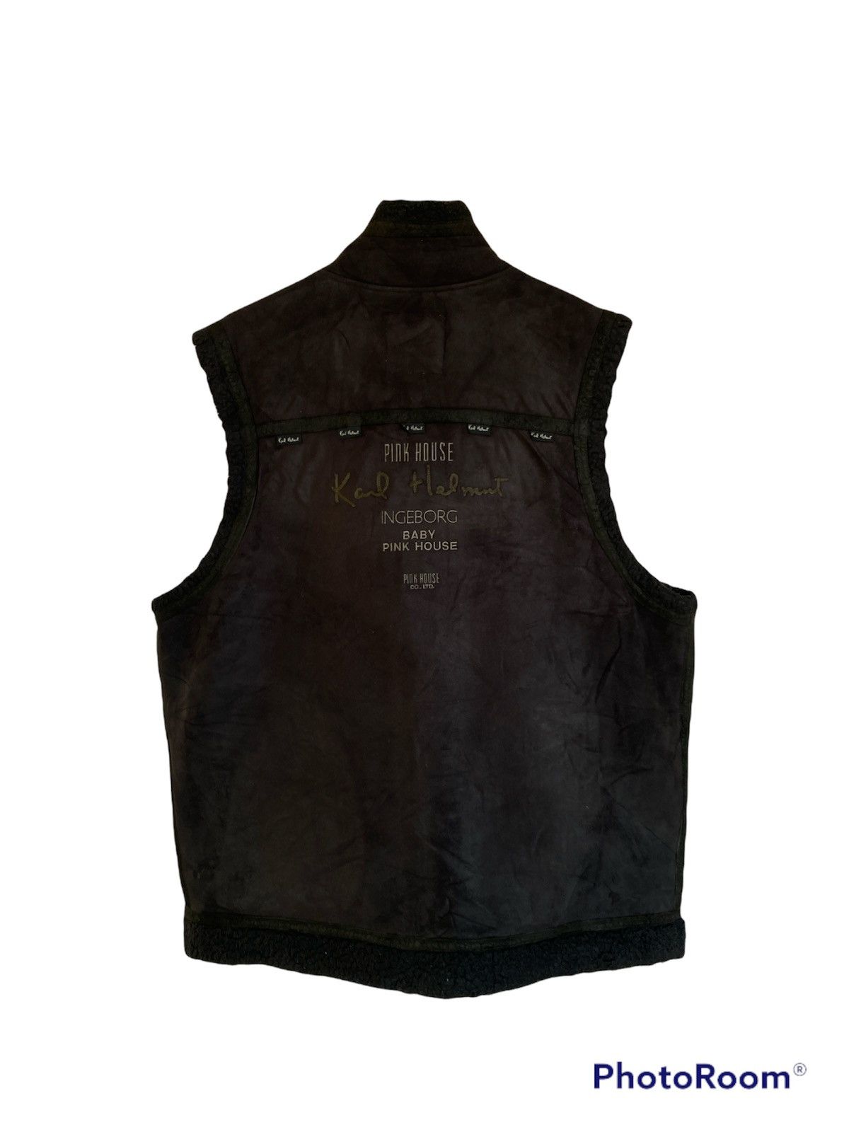 Karl Helmut Vintage Karl Helmut Sherpa Shearling Vest Jacket Size US L / EU 52-54 / 3 - 2 Thumbnail