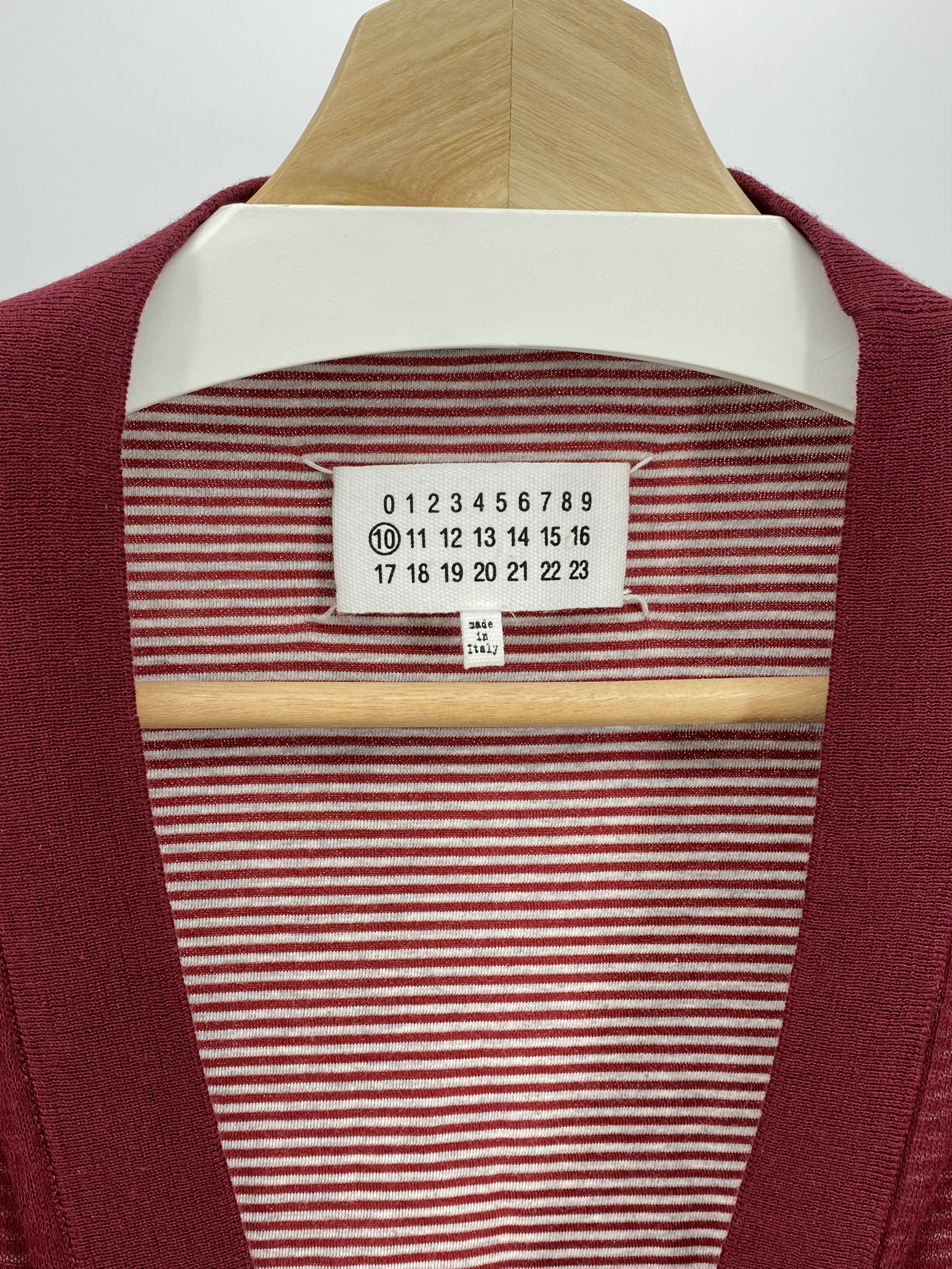 Maison Margiela Distressed Grunge Striped Cardigan Size US S / EU 44-46 / 1 - 4 Thumbnail